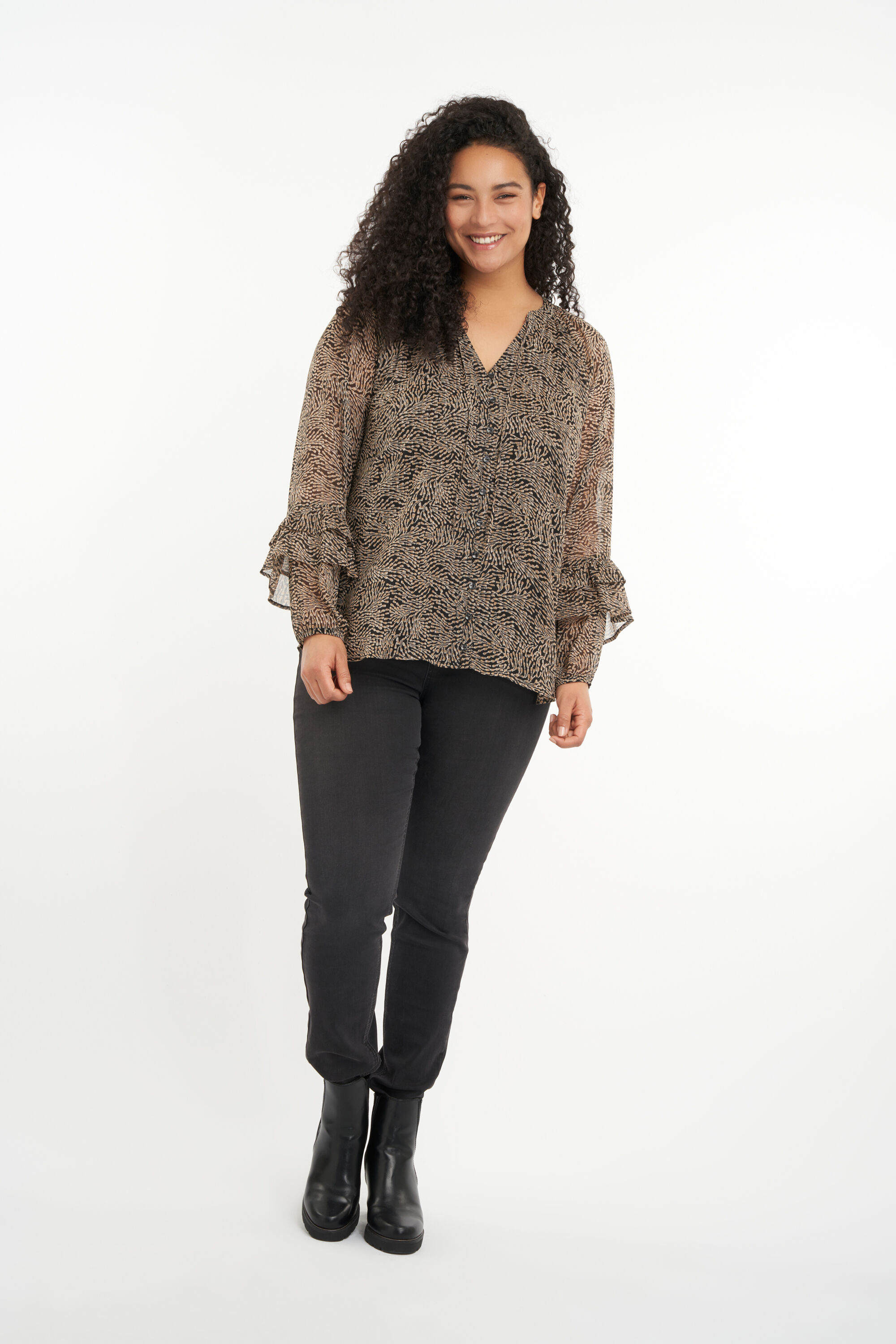 Blouse met print image number 6