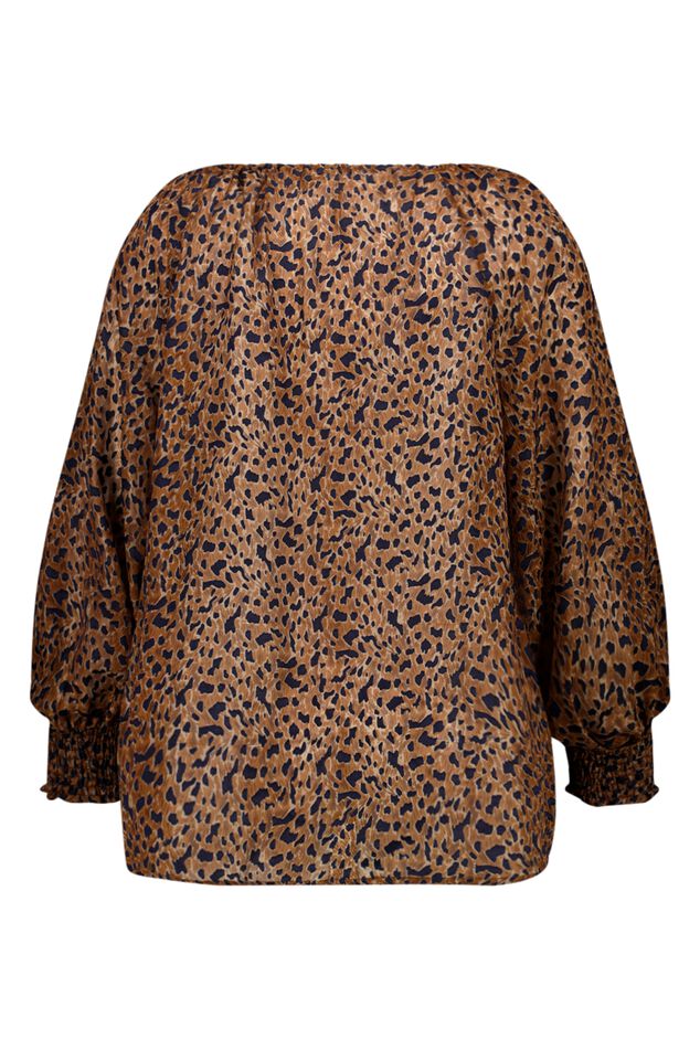 Chiffon blouse met v-hals image 2