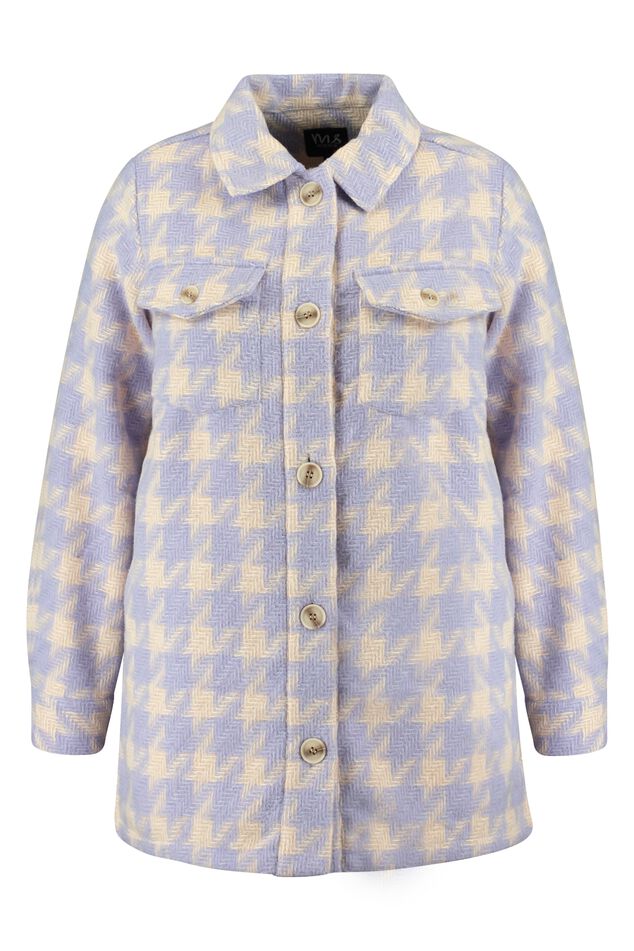 Shacket met pied-de-poule print image number 2