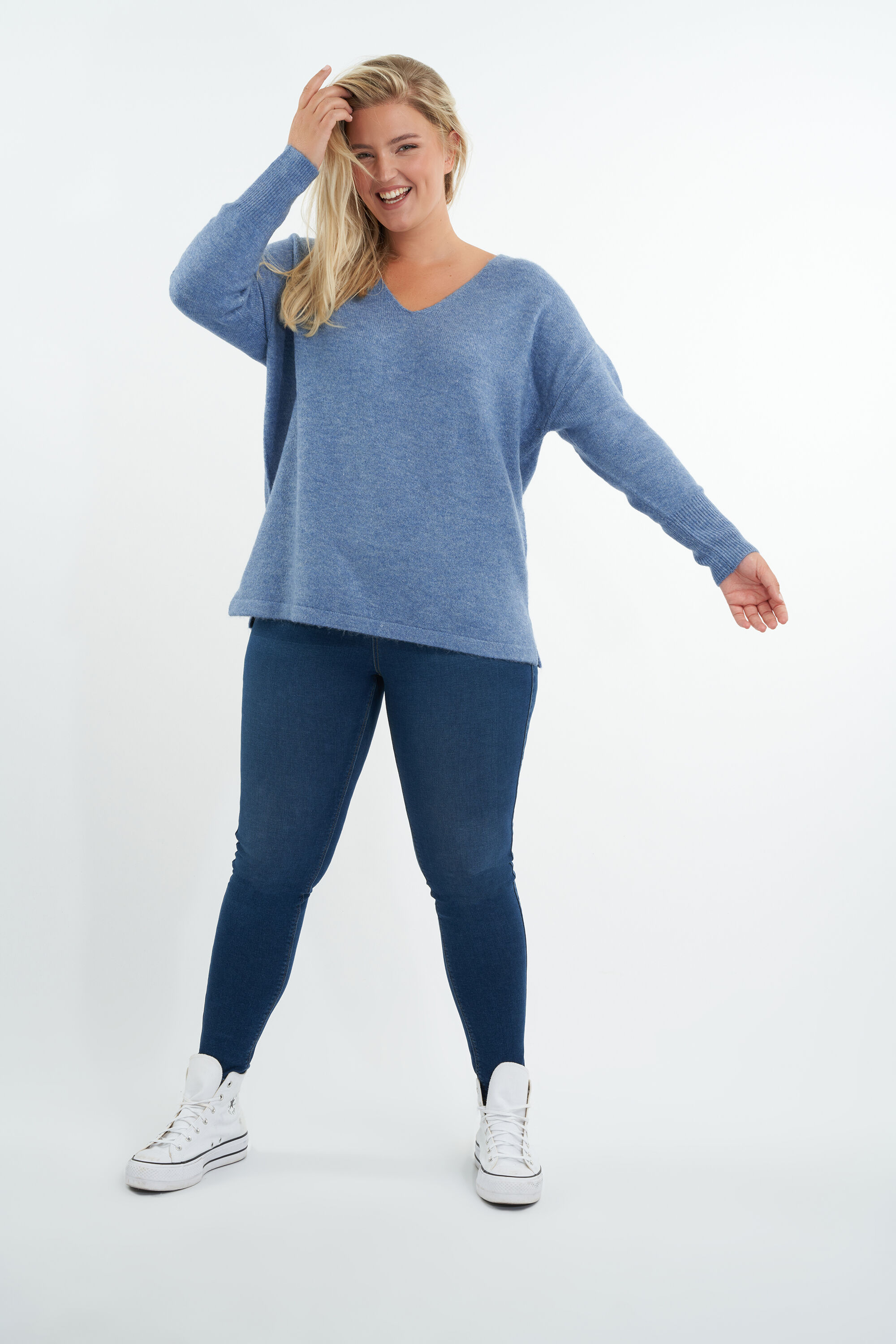 Trui met V-hals image number 5