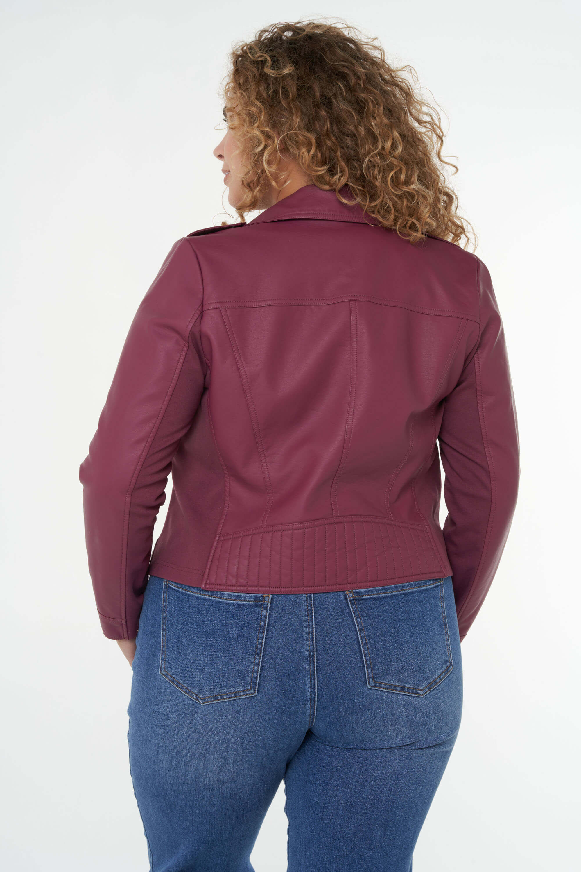 Jas van imitatieleer image number 4