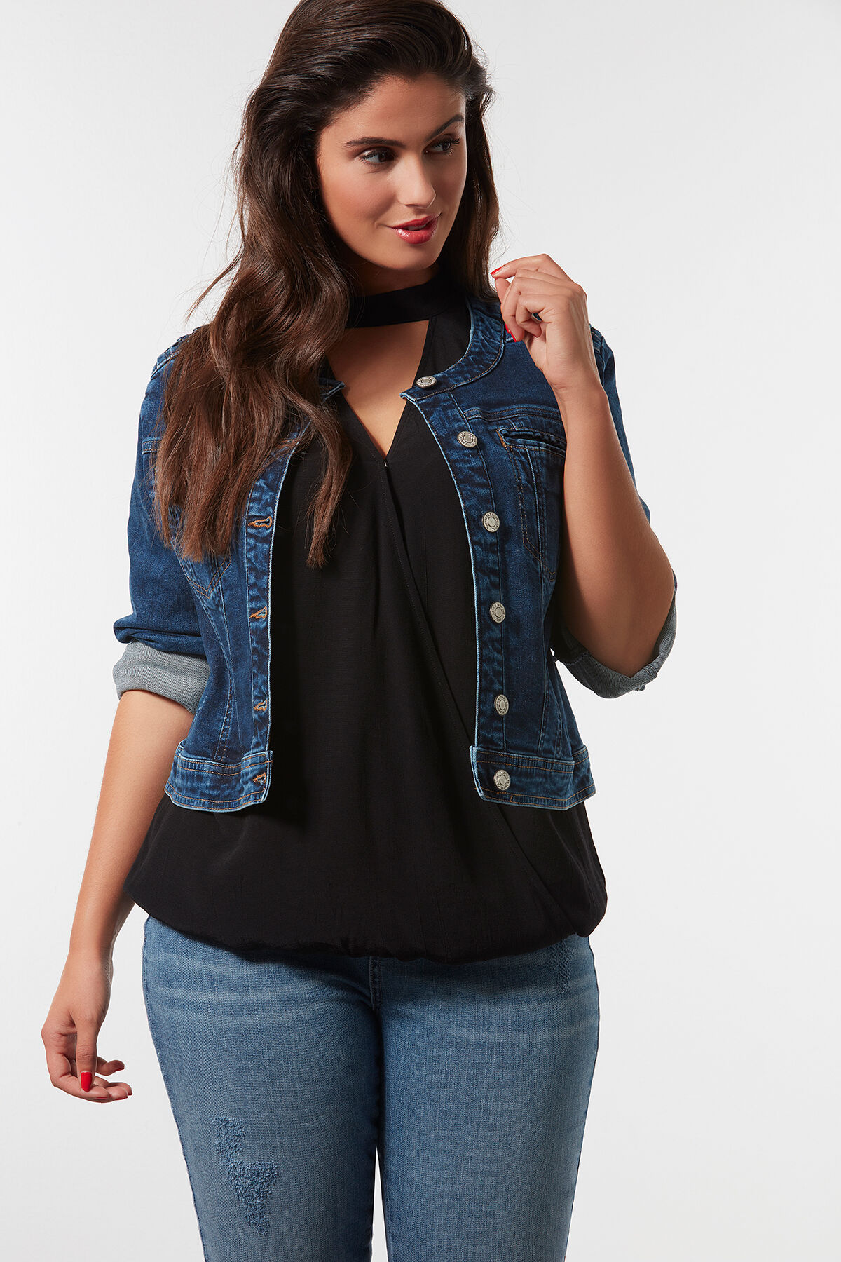 Blouse met choker image number 4