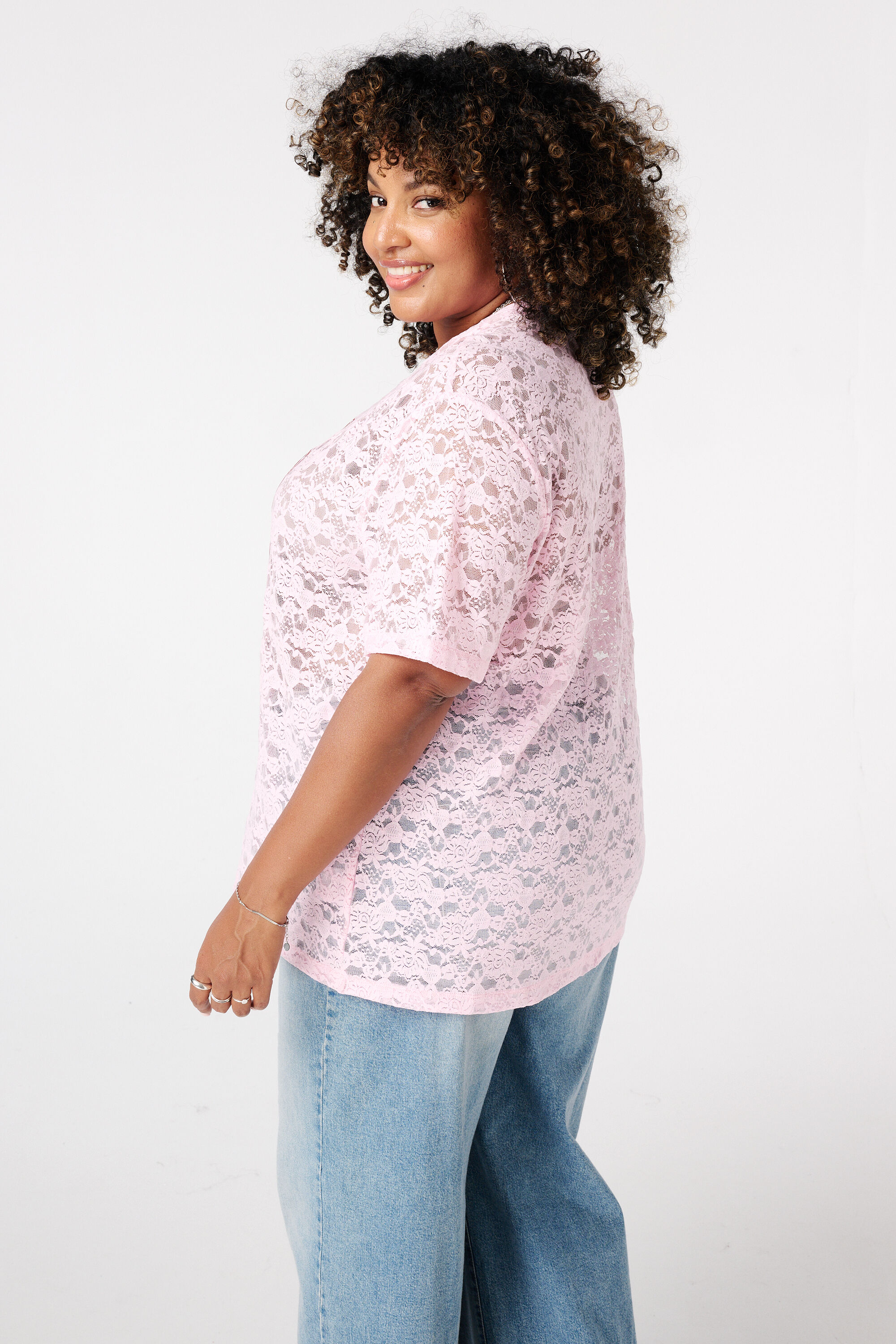 Sportief T-shirt van kant image number 3