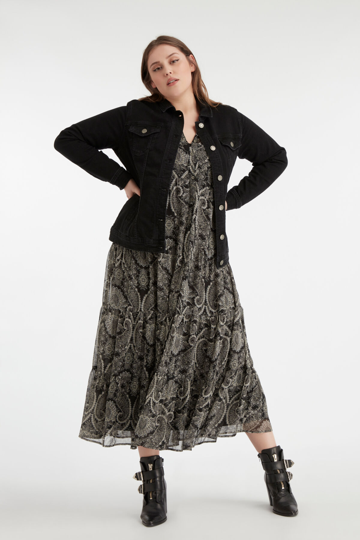 Zwart denim jasje image number 3