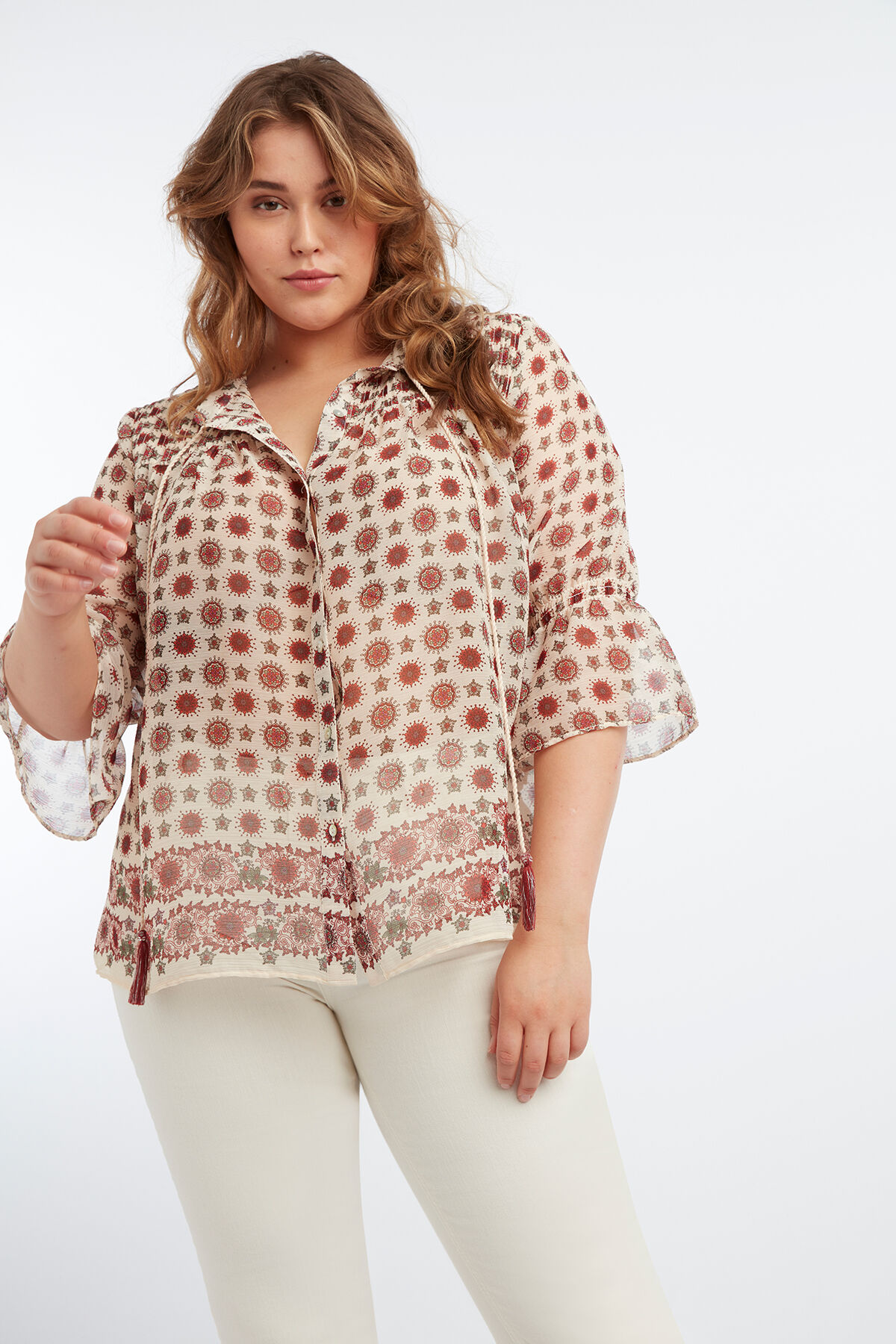 Blouse met print image number 4