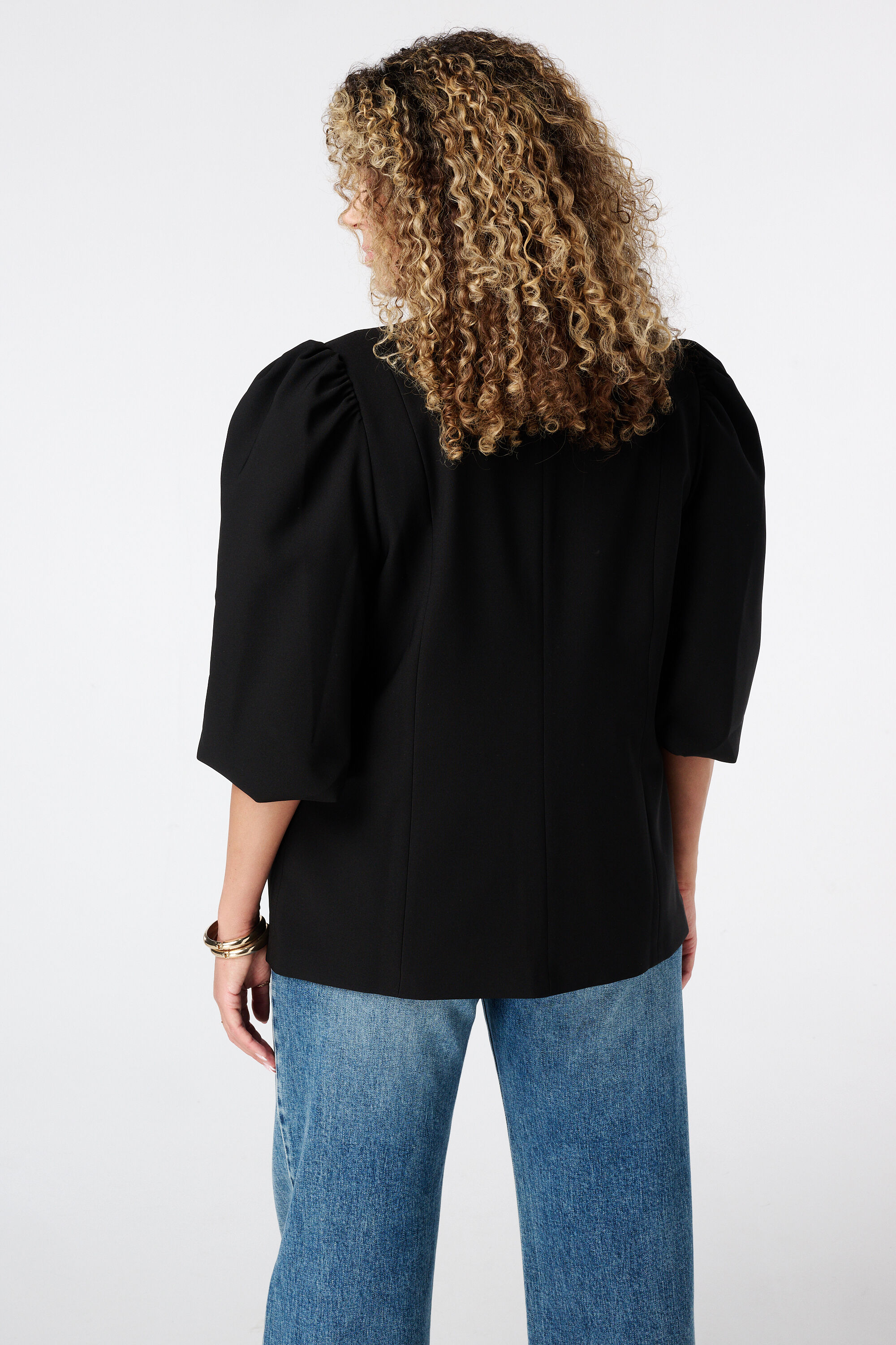 Blazer &agrave; manches bouffantes image number 3