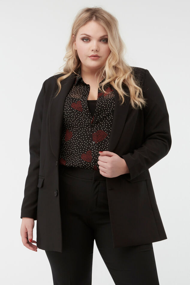 Lange blazer met Polygiene image number 6