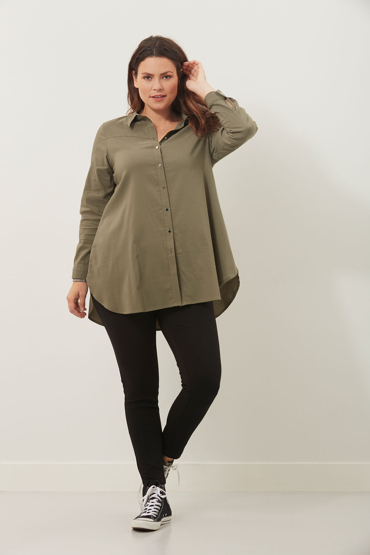 Lange blouse met print image number 3