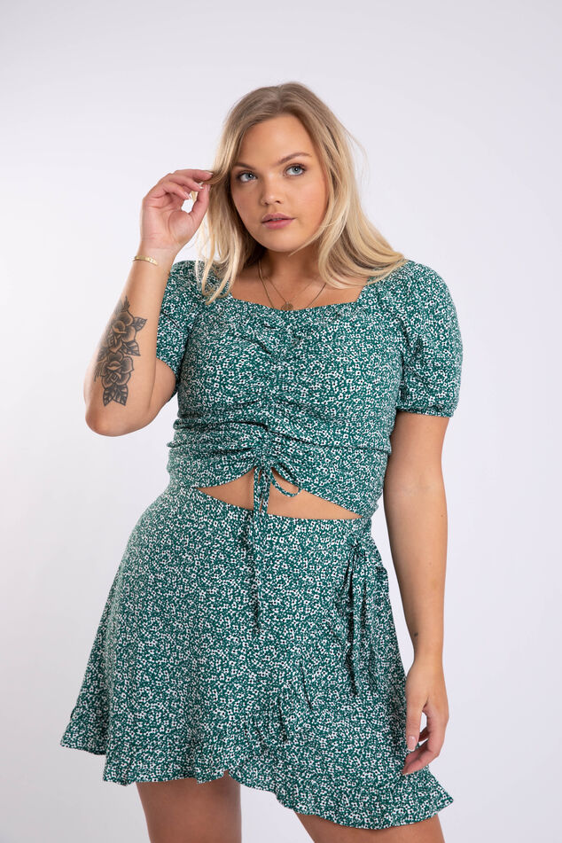 Jupe-short à imprimé floral  image number 5