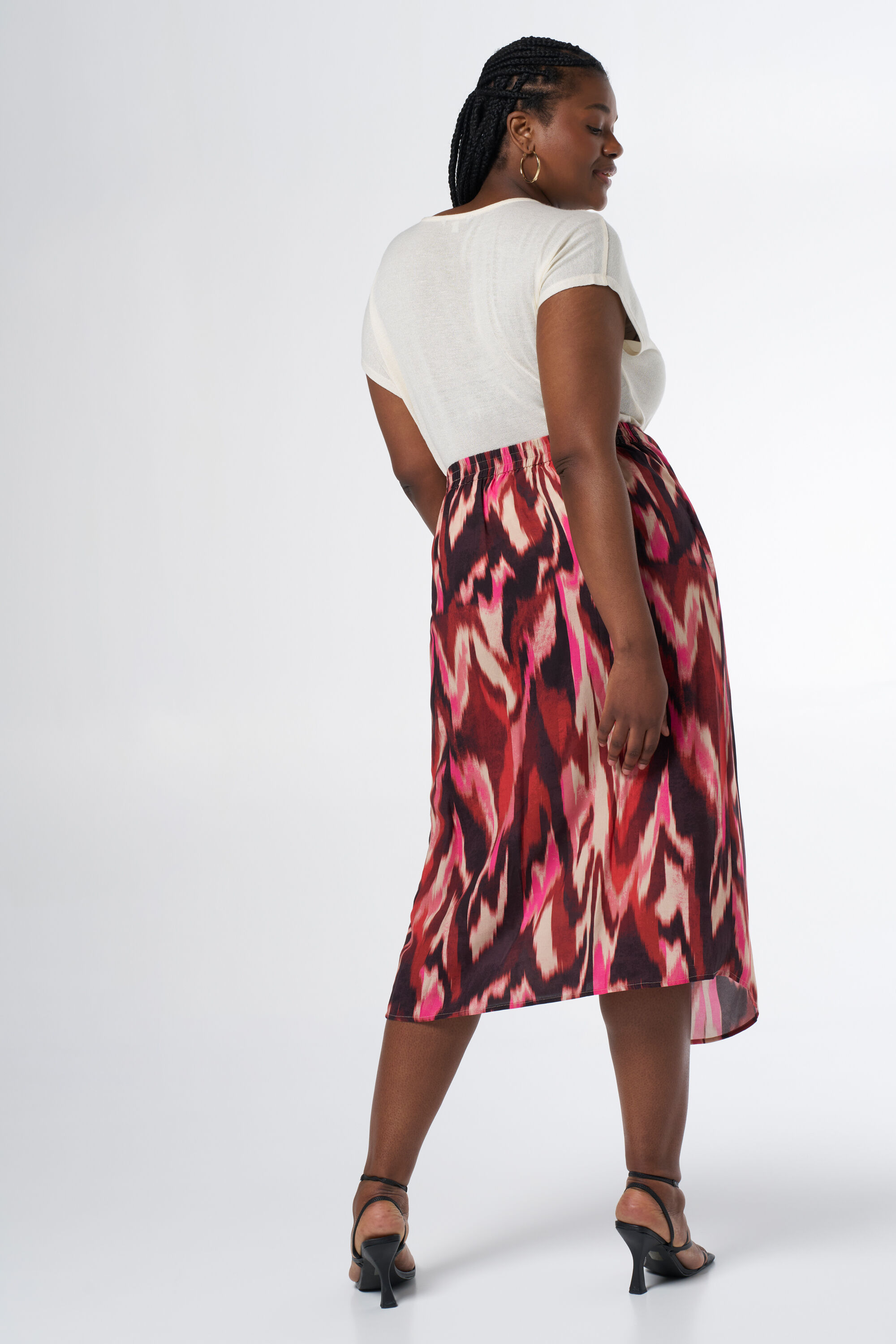 Midi rok met print image number 3