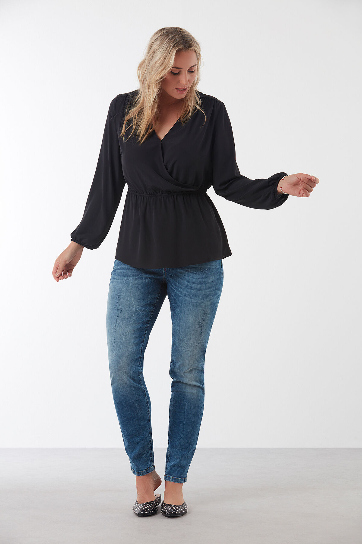 Blouse met overslag image number 4