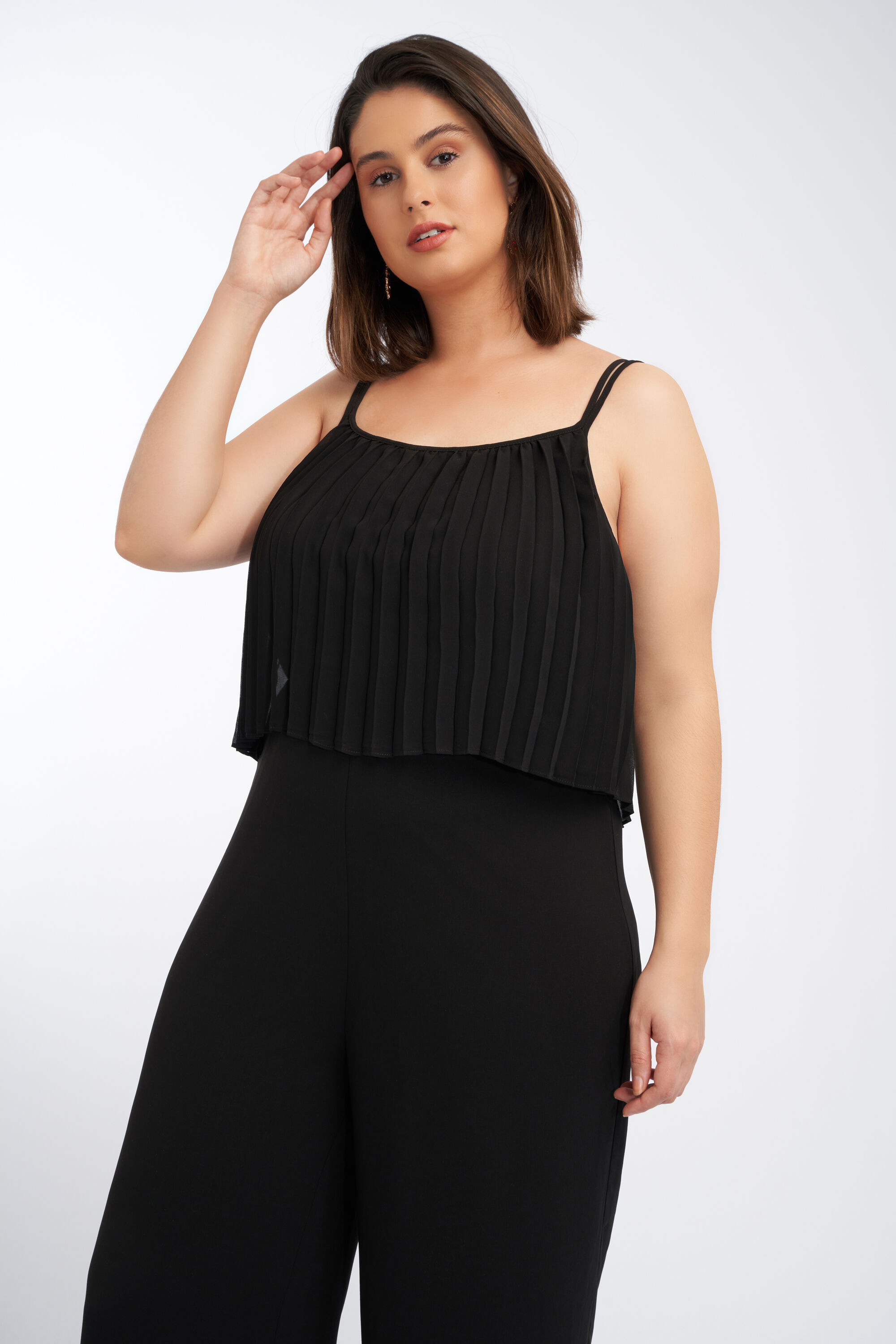 Jumpsuit met pliss&eacute; image number 4