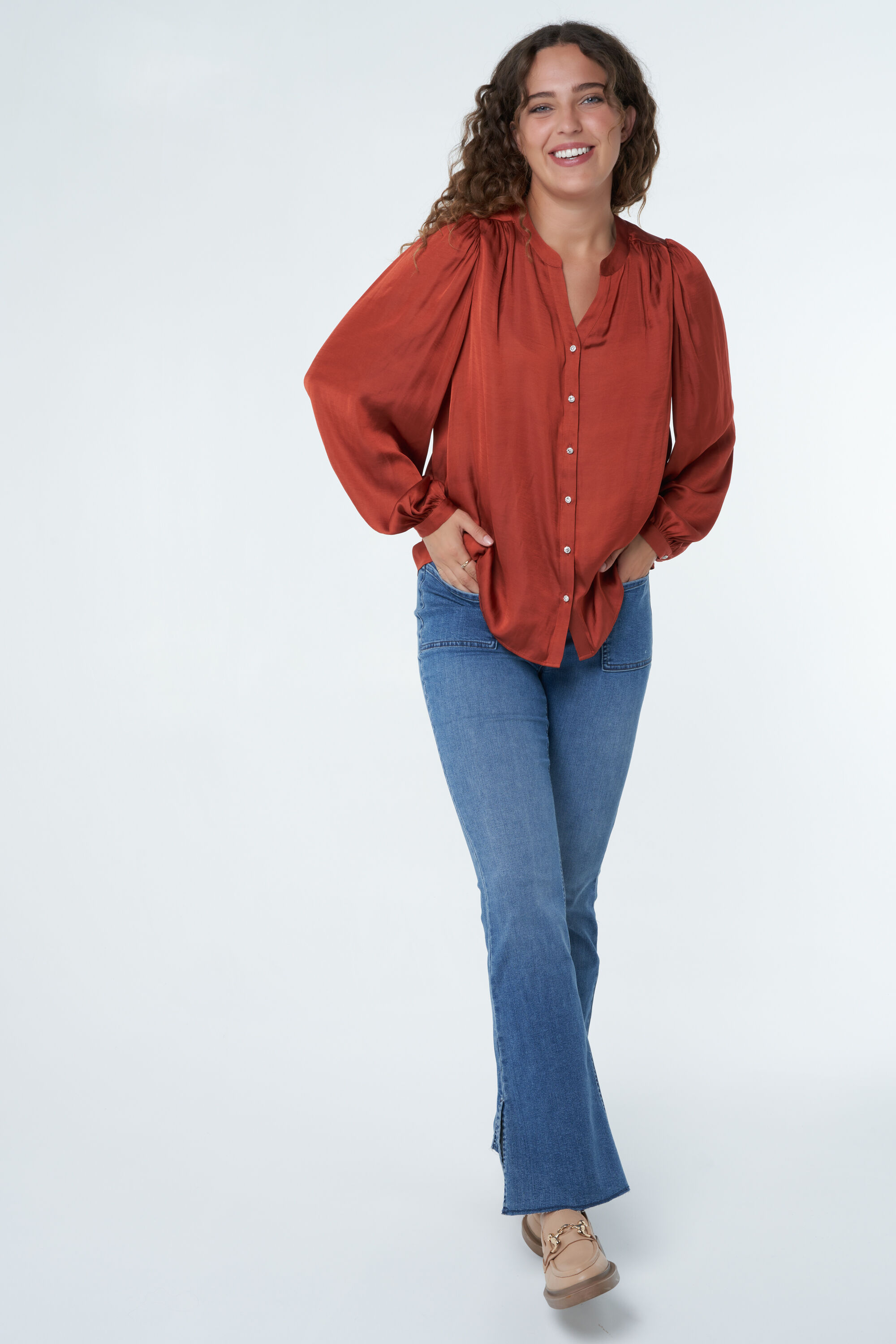 Satijnen blouse image number 0