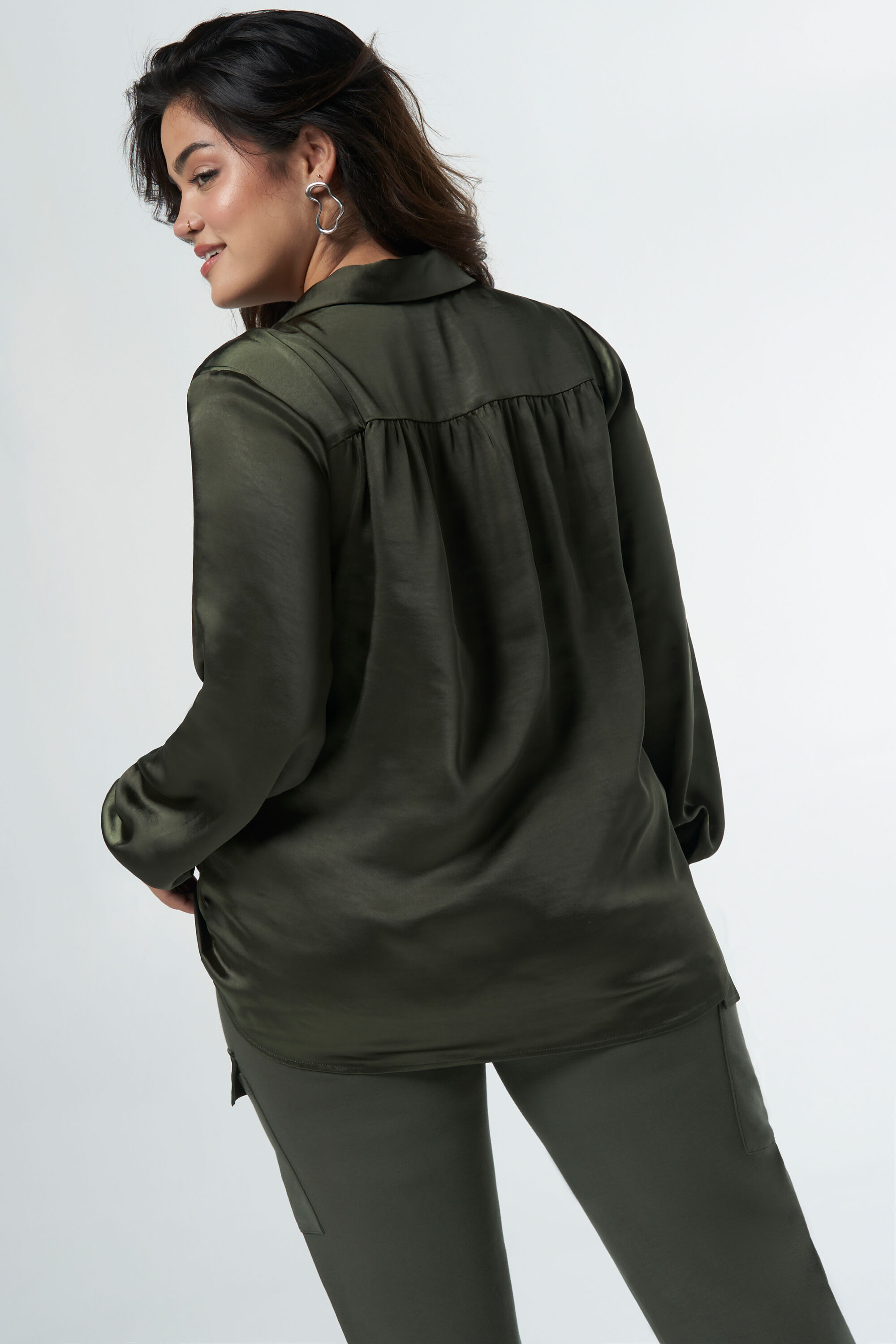 Blouse met satijnlook image number 3