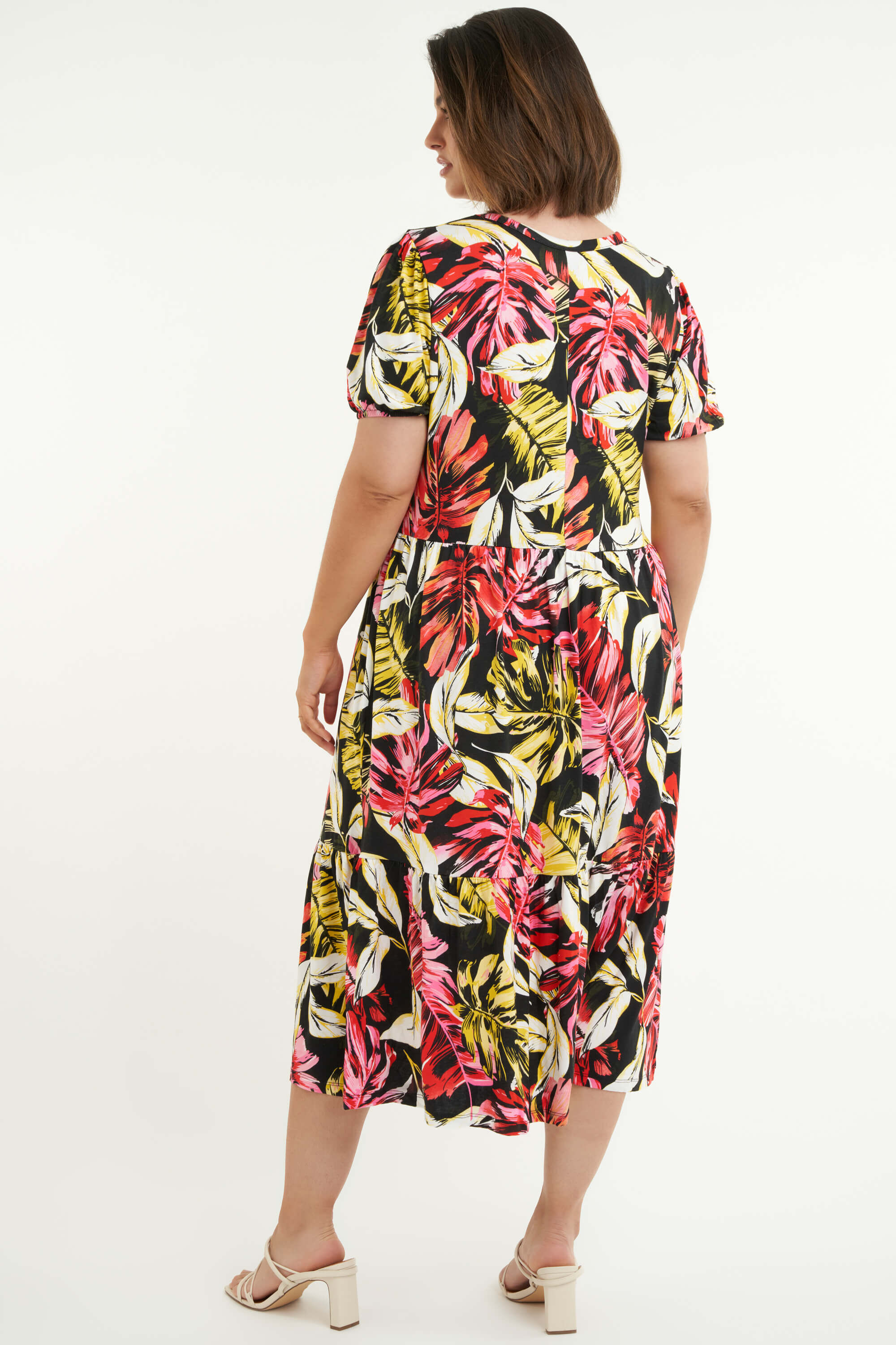 Lange jurk met print image number 4