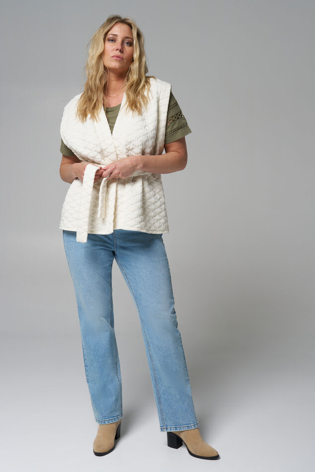 Gilet ample avec ceinture image number 6