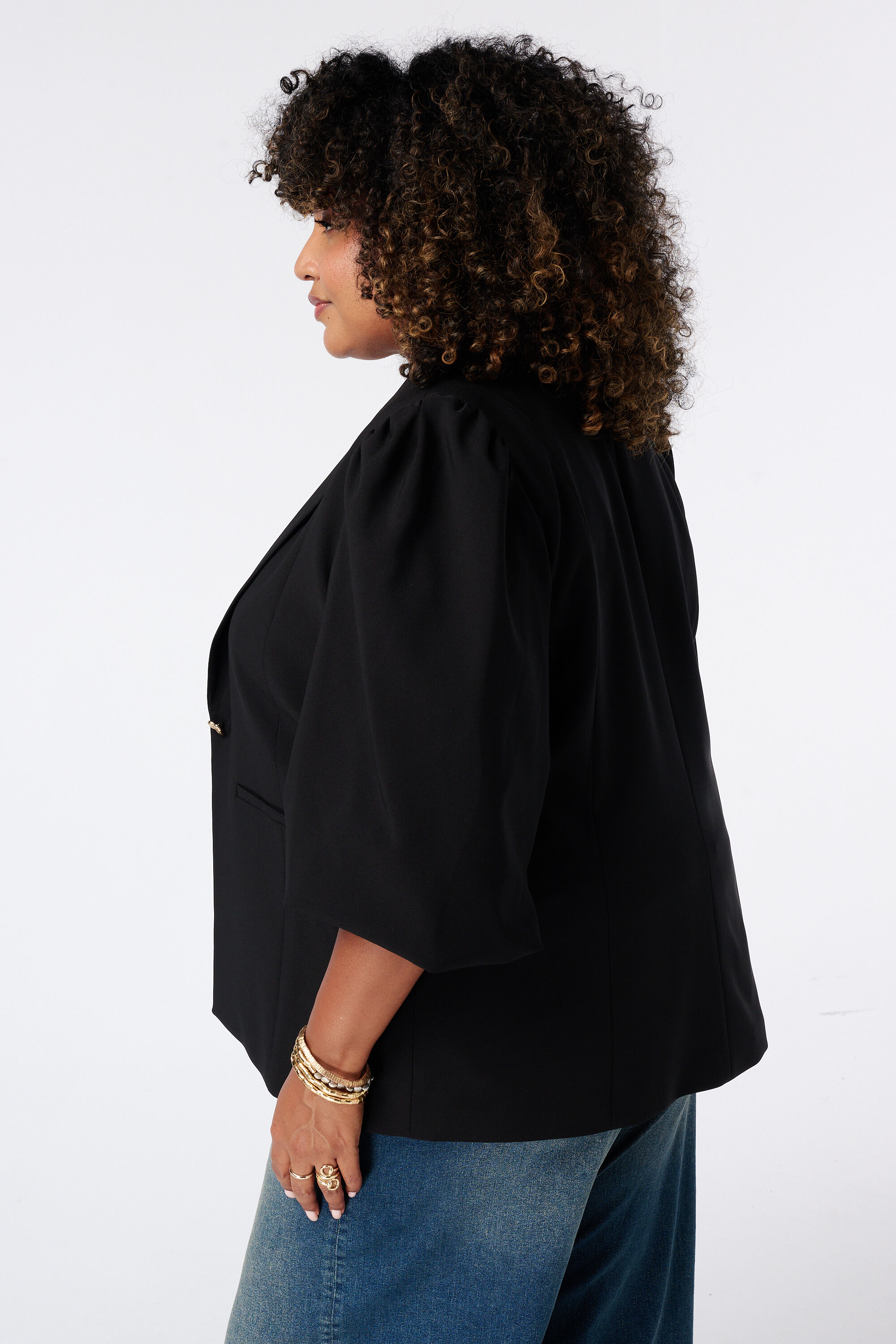 Blazer &agrave; manches bouffantes image number 3