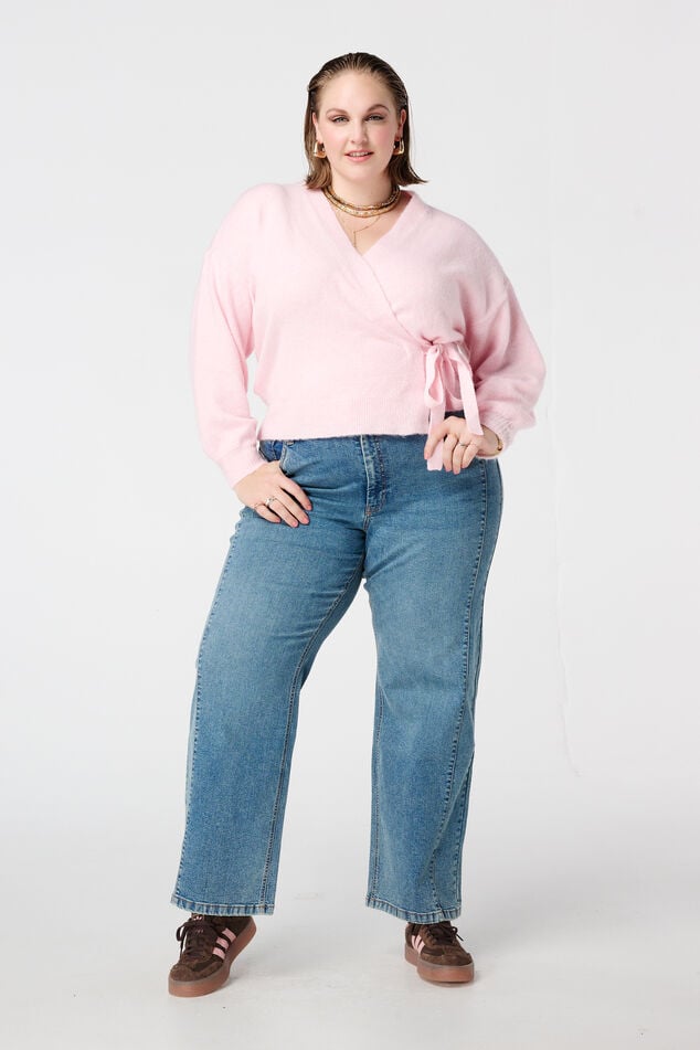 Gilet cache-cœur avec ceinture à nouer image number 3