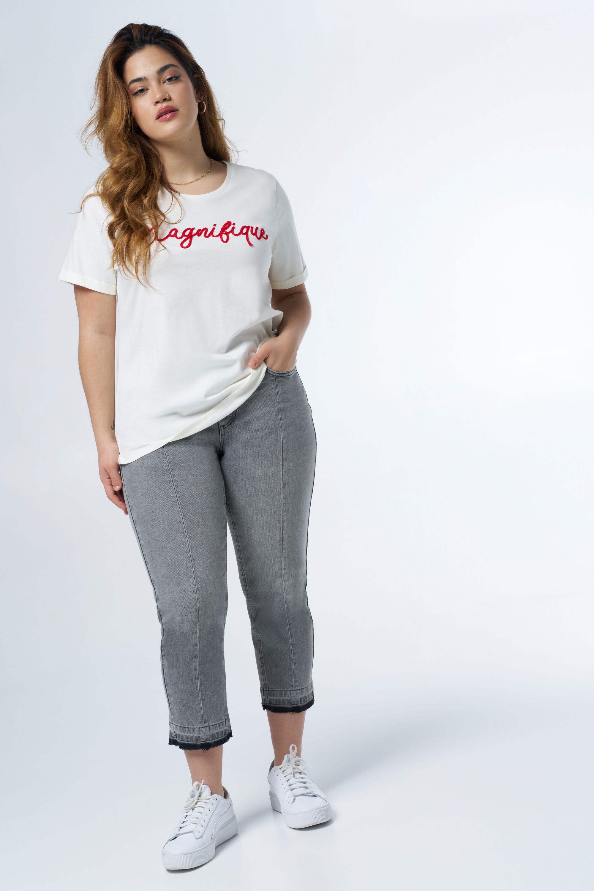 T-shirt met tekst image number 4