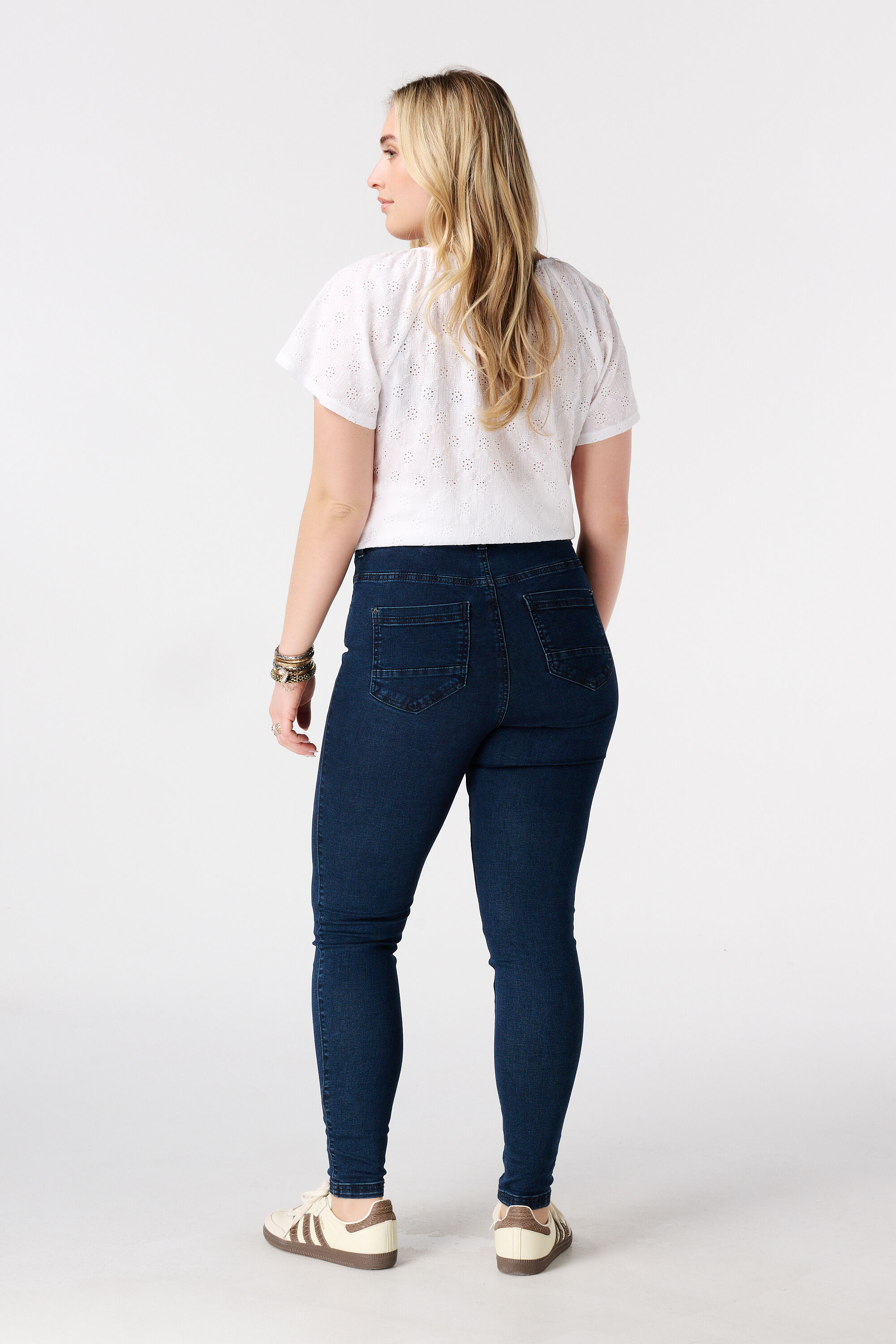 Tregging met denim look image number 3