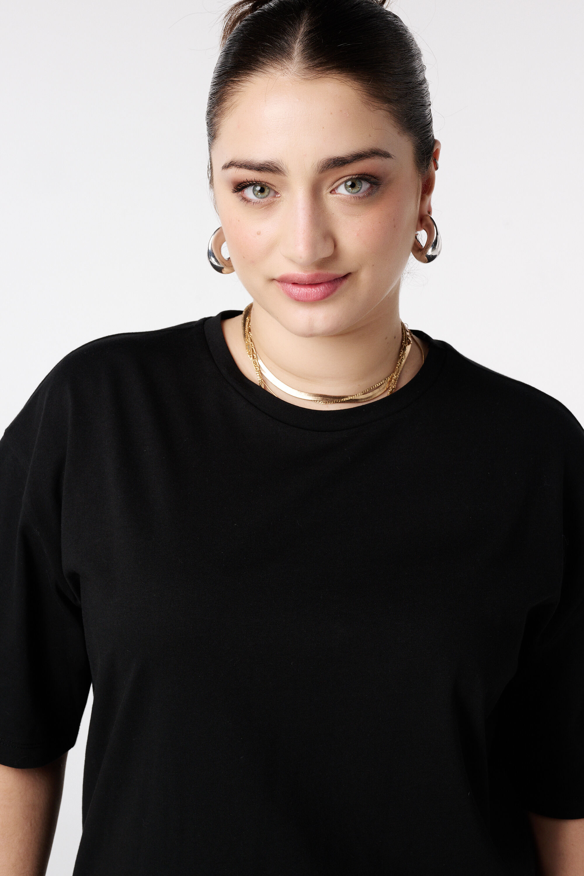 T-shirt oversize avec dentelle image number 4