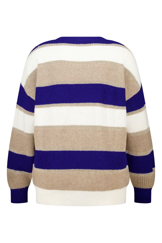 Pull rayé avec lurex image number 2