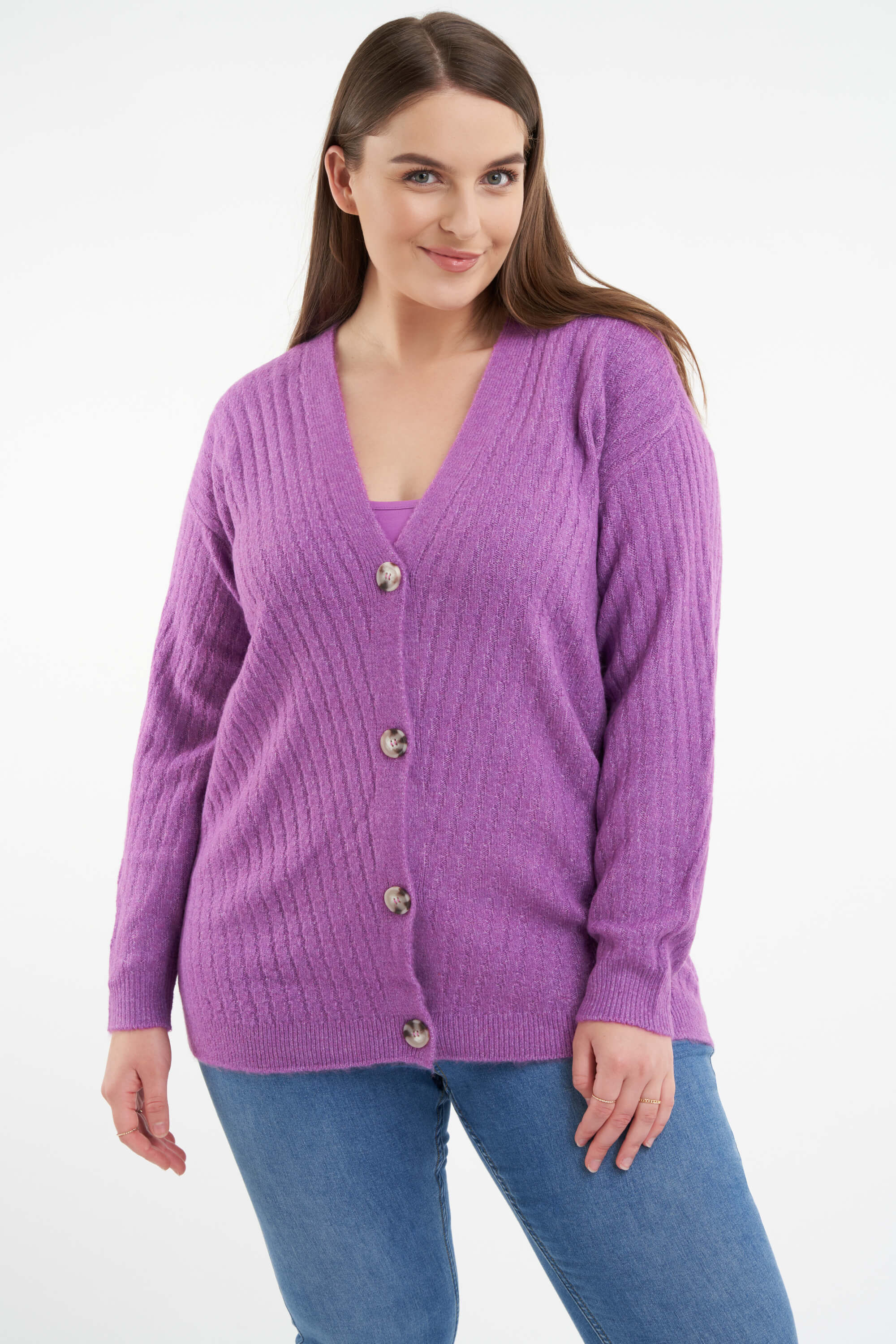 Mode Gebreide artikelen Gebreide cardigans MARCCAIN Gebreide cardigan turkoois casual uitstraling 
