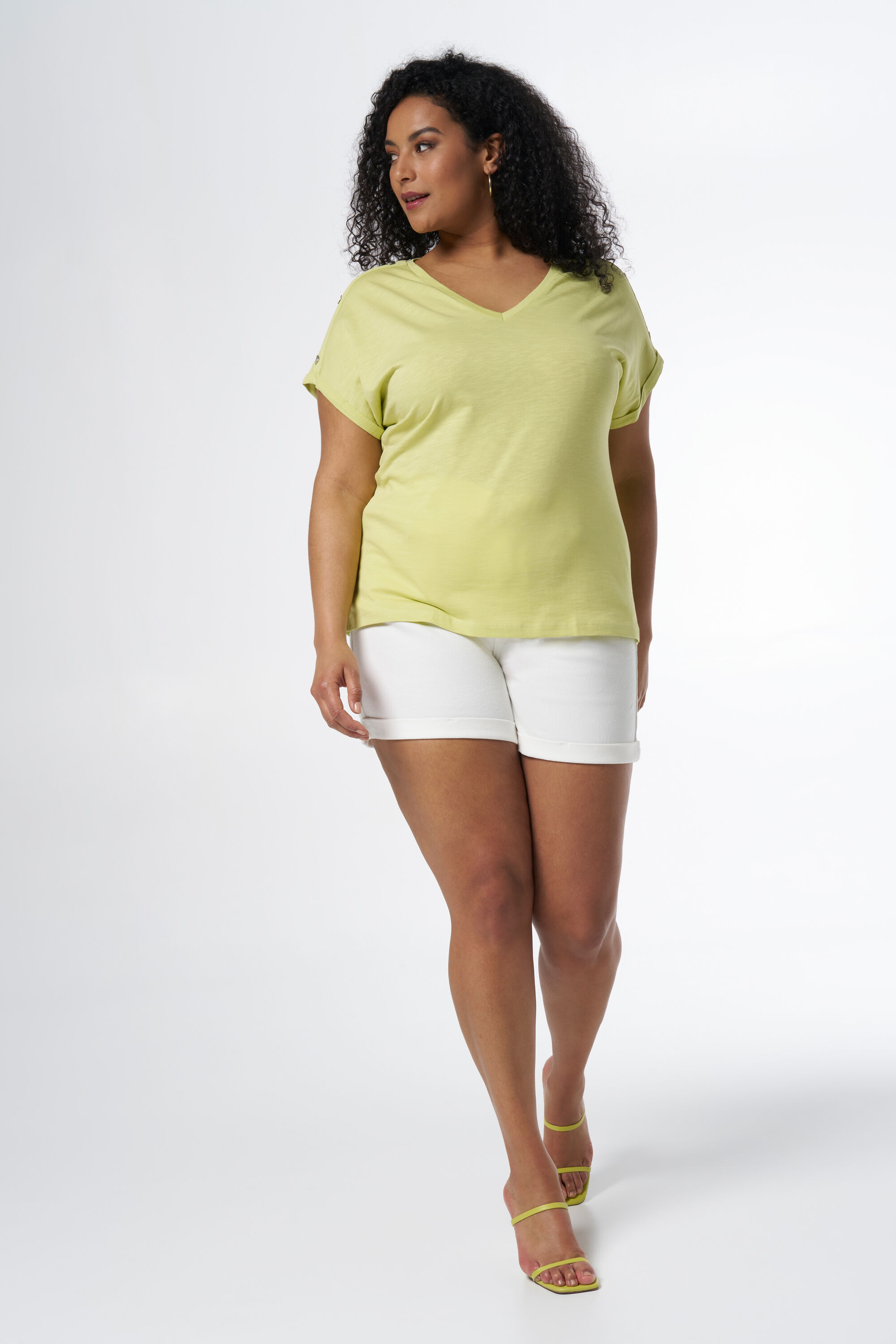 T-shirt met knopen image number 0