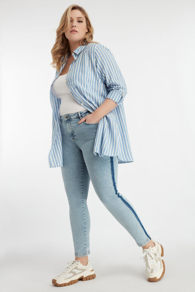 Lange streepblouse image number 5