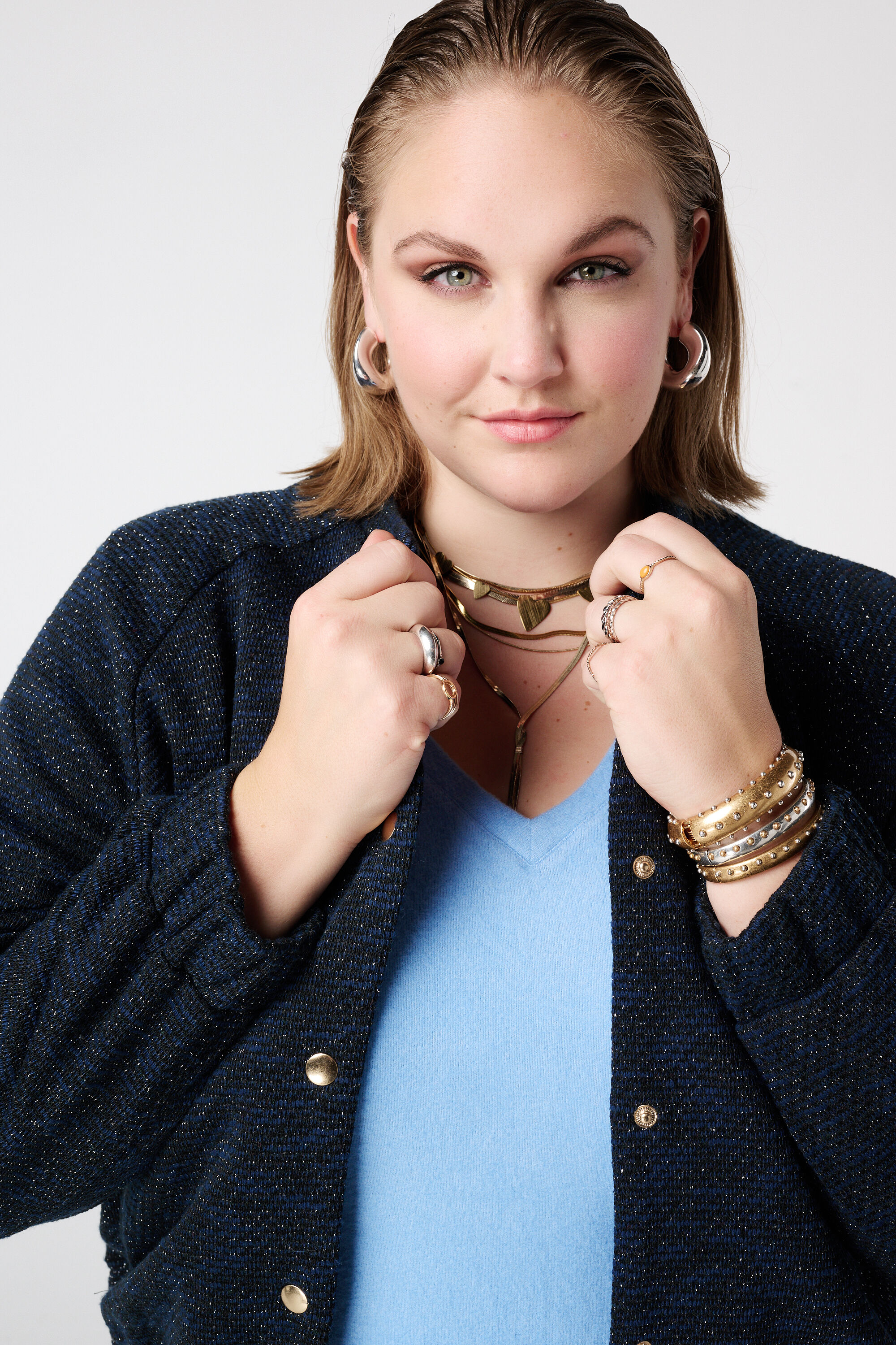 Bomber met lurex image number 4