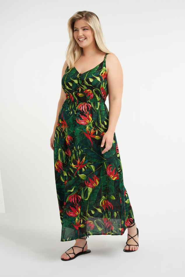 Maxi jurk met split image number 4