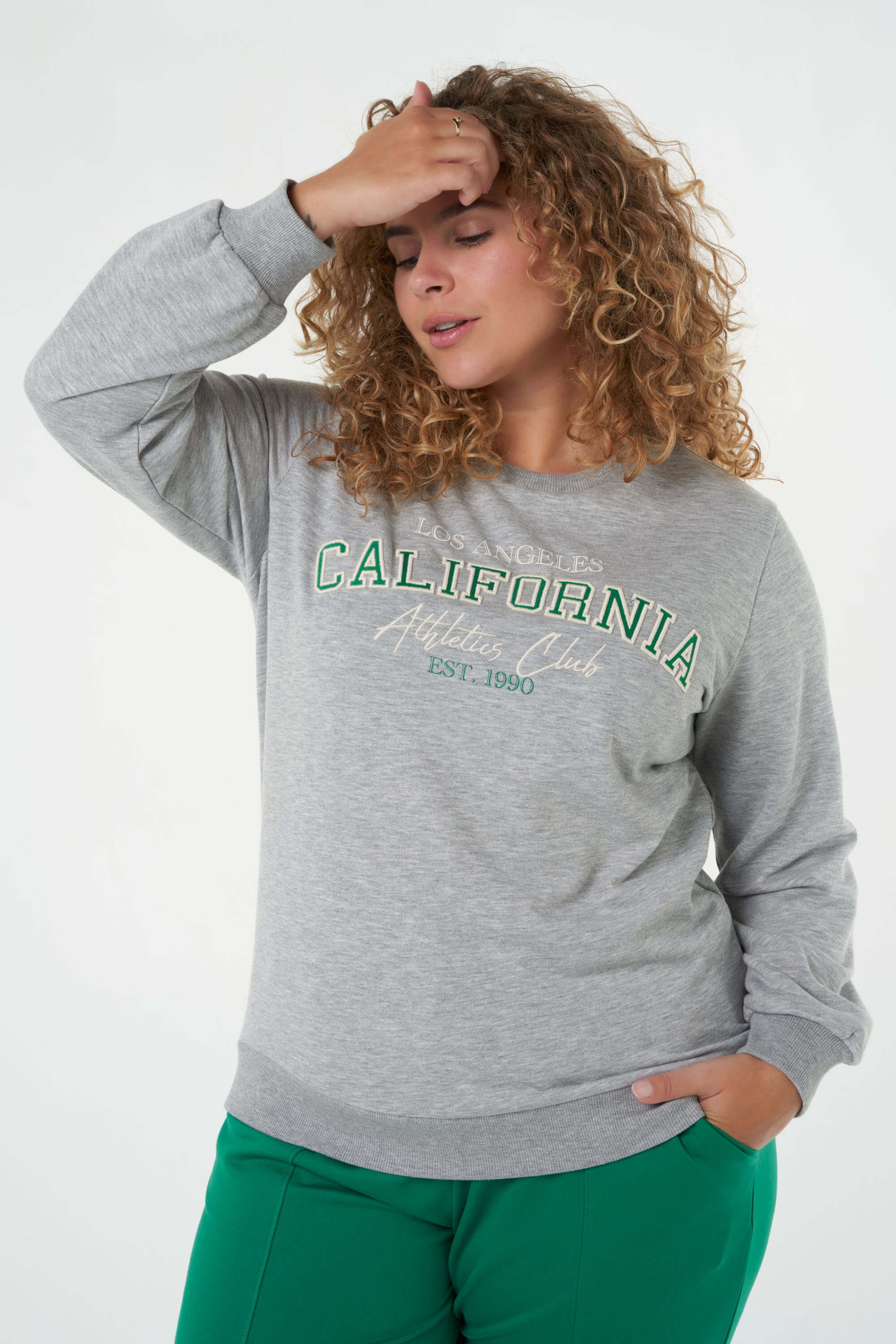 Femmes Pull avec inscription MS Mode