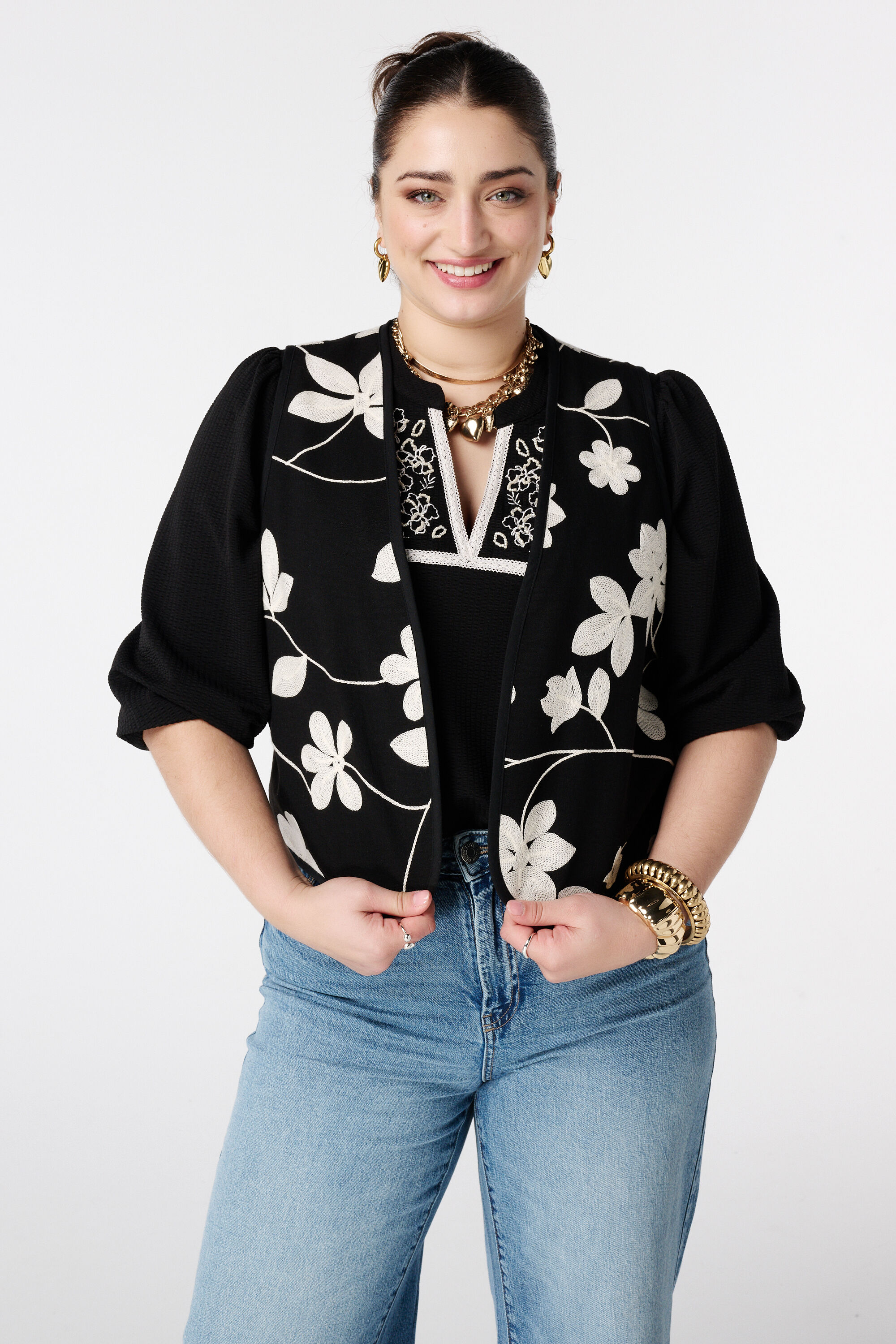 Gilet met embroidery