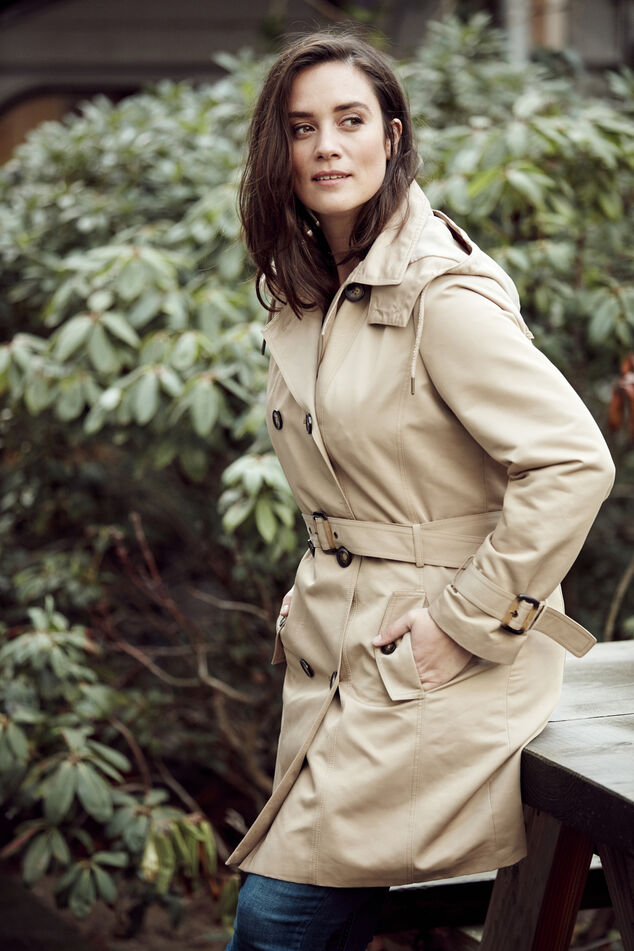 Trench avec capuche amovible image number 3