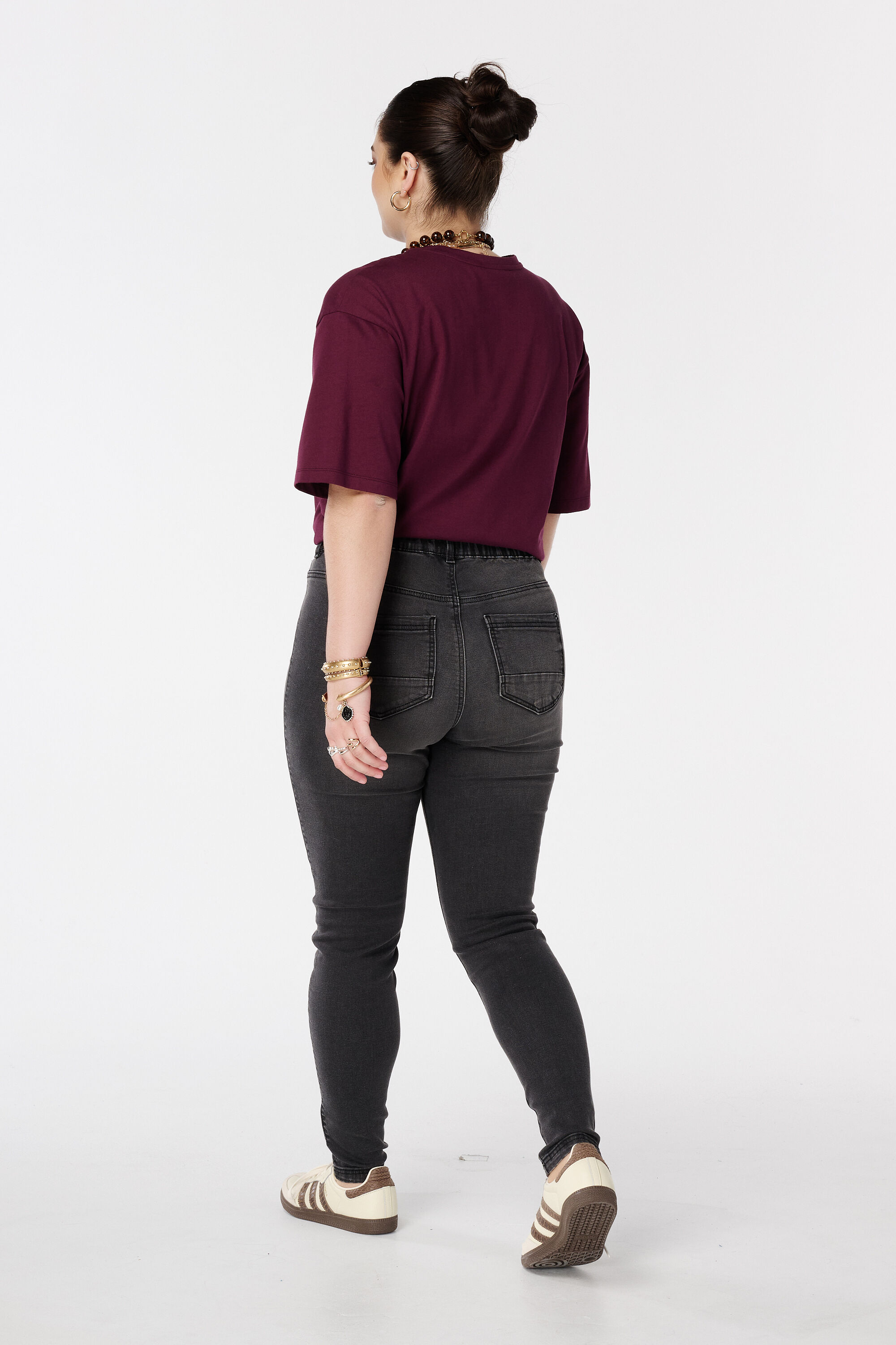 Tregging met denim look image number 3