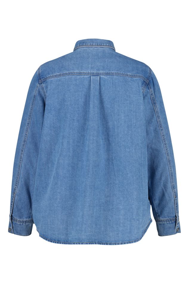Denim blouse image number 3