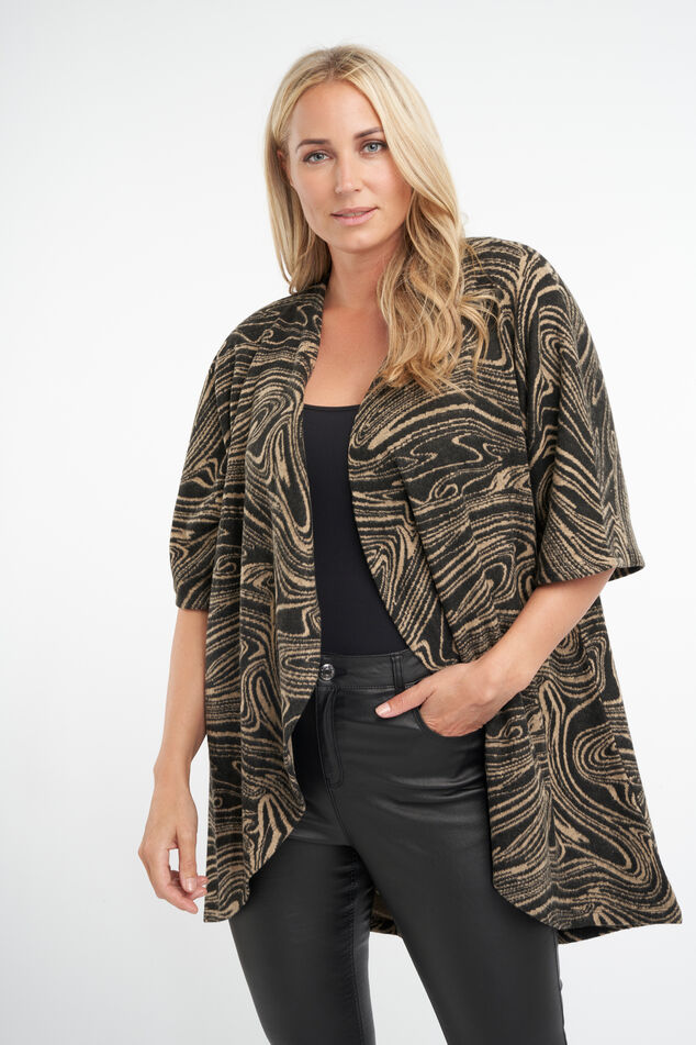 Gilet ouvert à imprimé image number 0