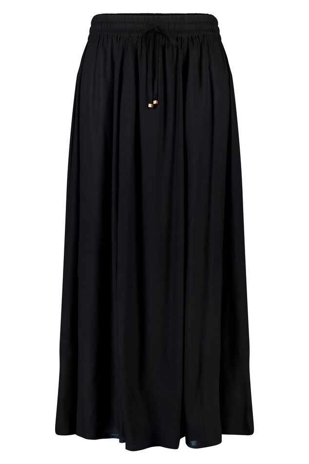 Maxi rok met elastische taille image number 1