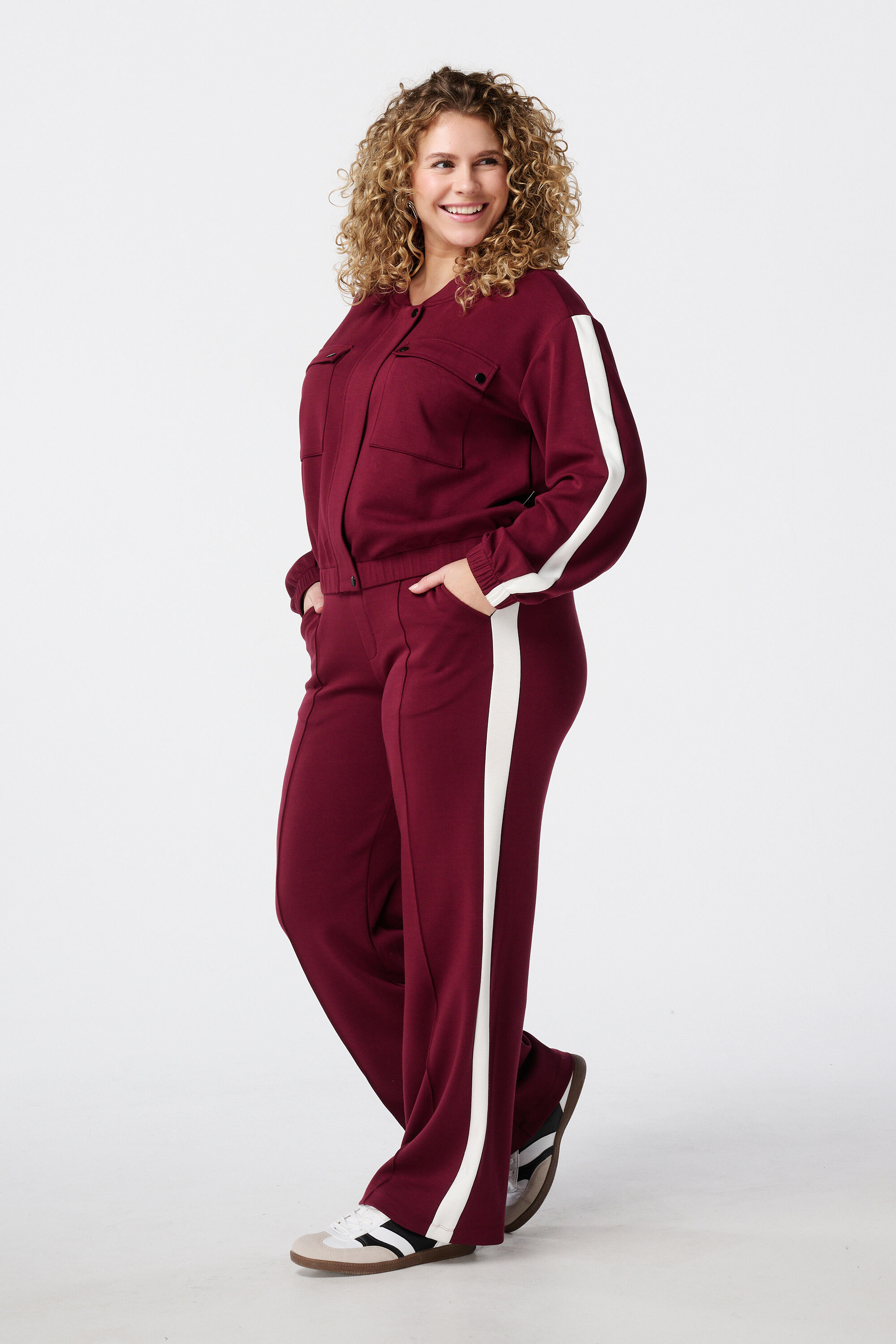 Vest met contrast streep image number 5