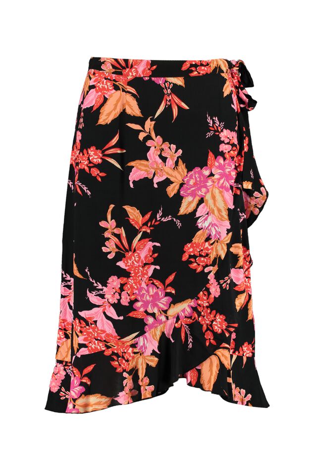 Wikkelrok met bloemenprint image number 2