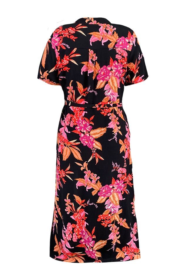 Lange jurk met strikceintuur image number 3