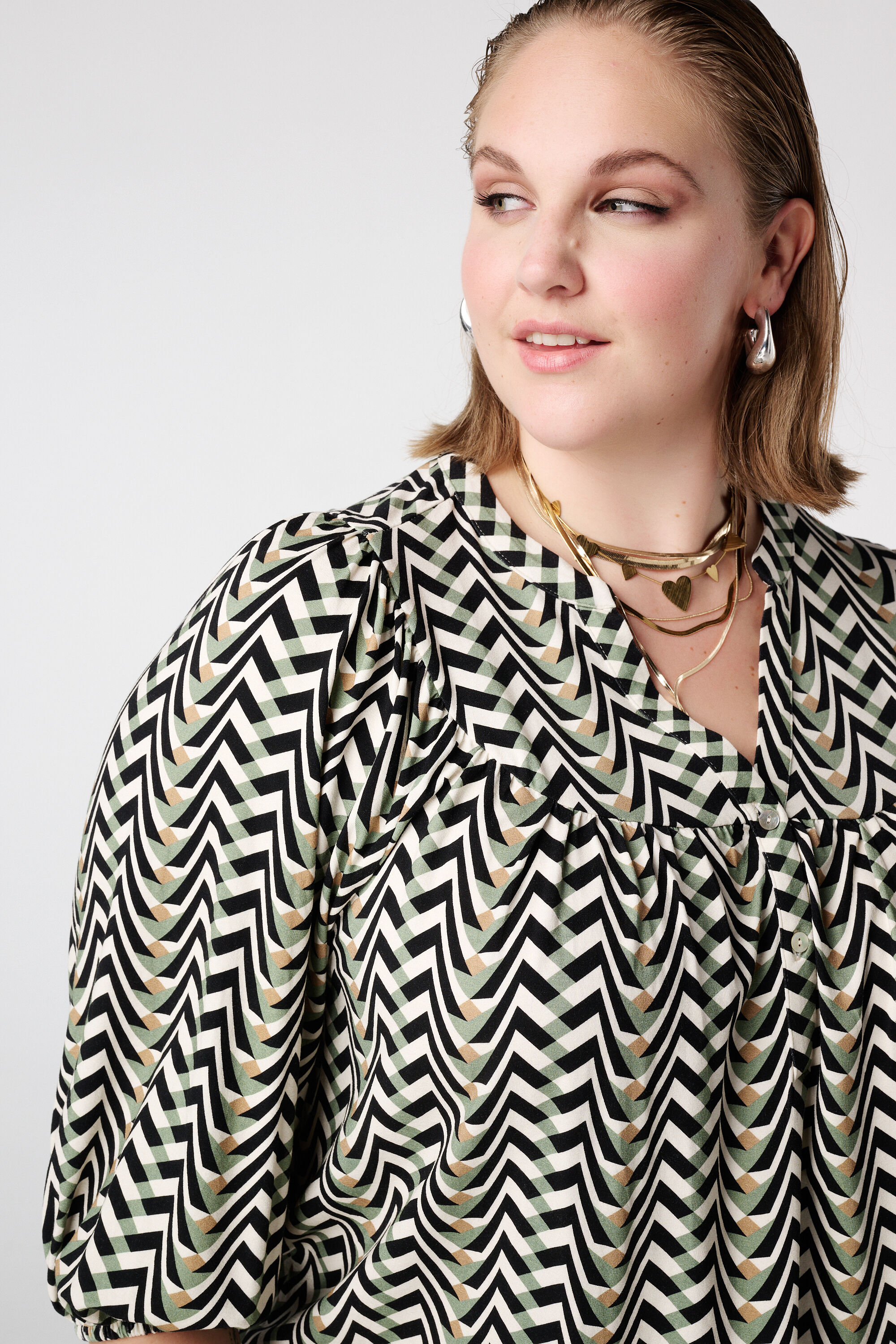 Top en jersey &agrave; imprim&eacute; image number 4