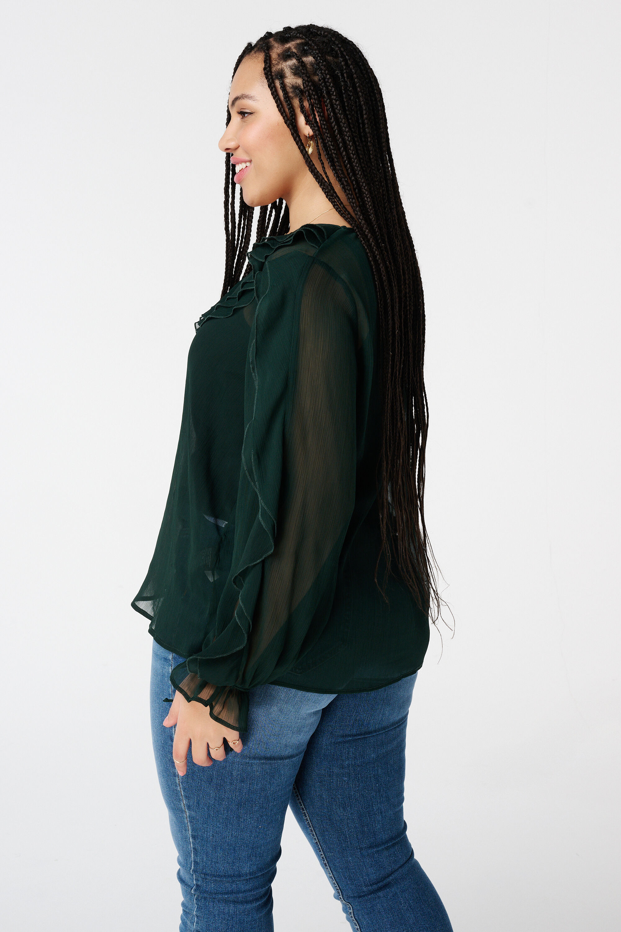 Blouse met ruffles image number 3