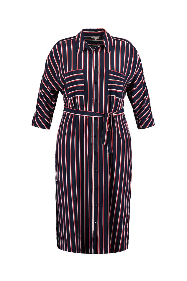 Gestreepte overhemdjurk image number 2
