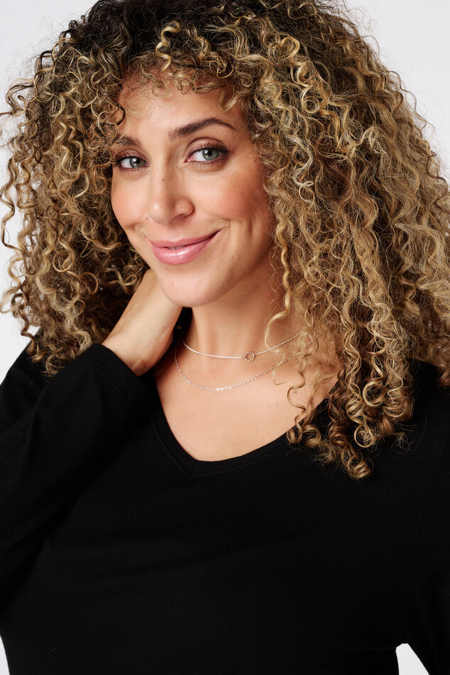 Haut à manches longues et col rond image number 4