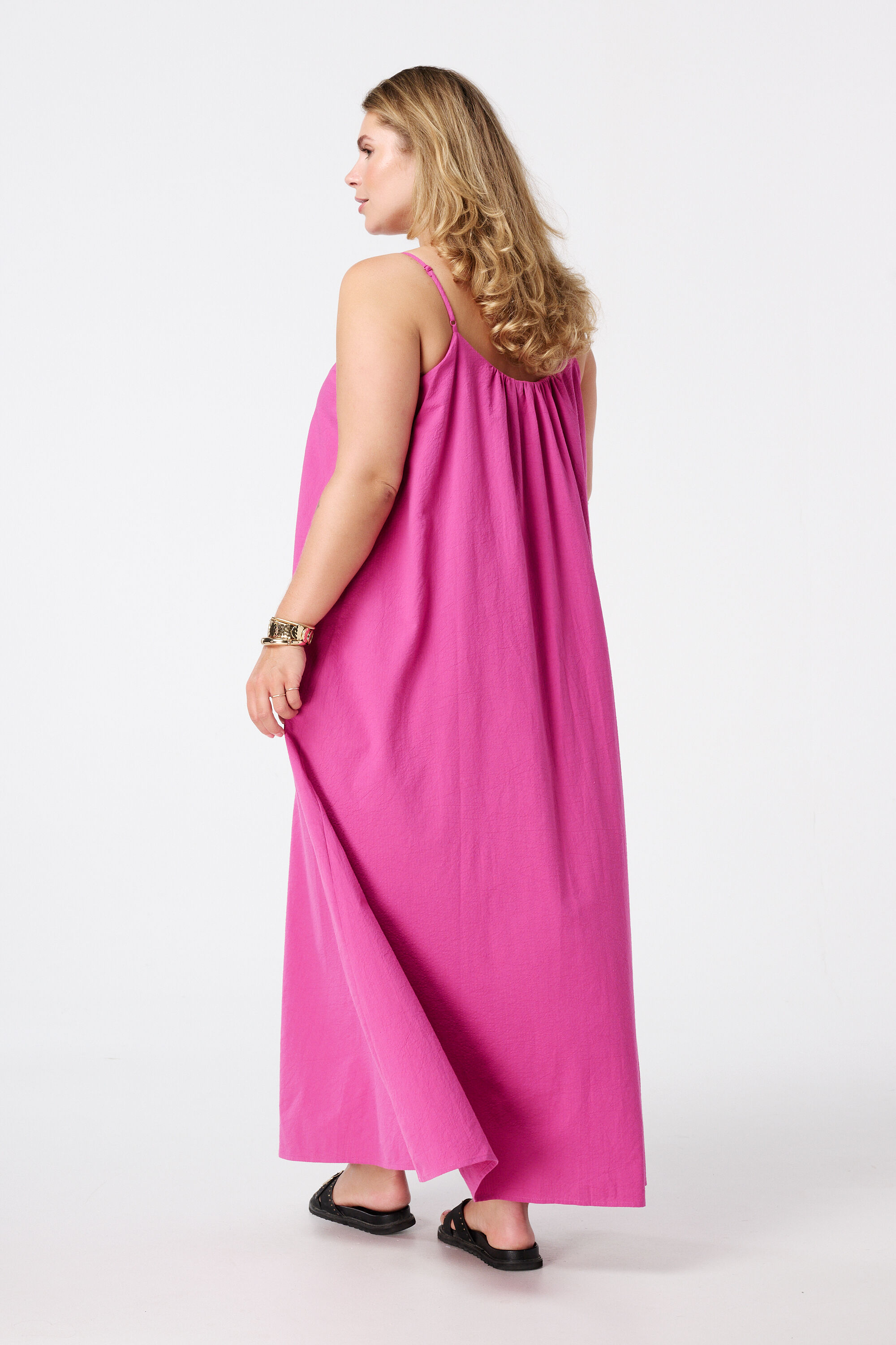 Maxi jurk met spaghettibandjes image number 3