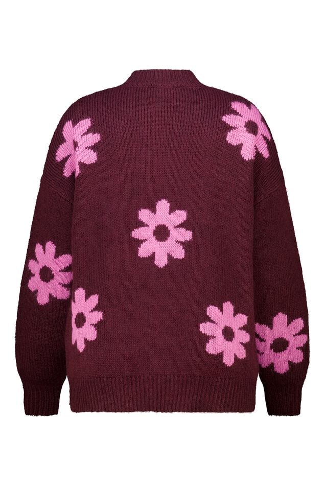 Trui met bloemen print image number 2
