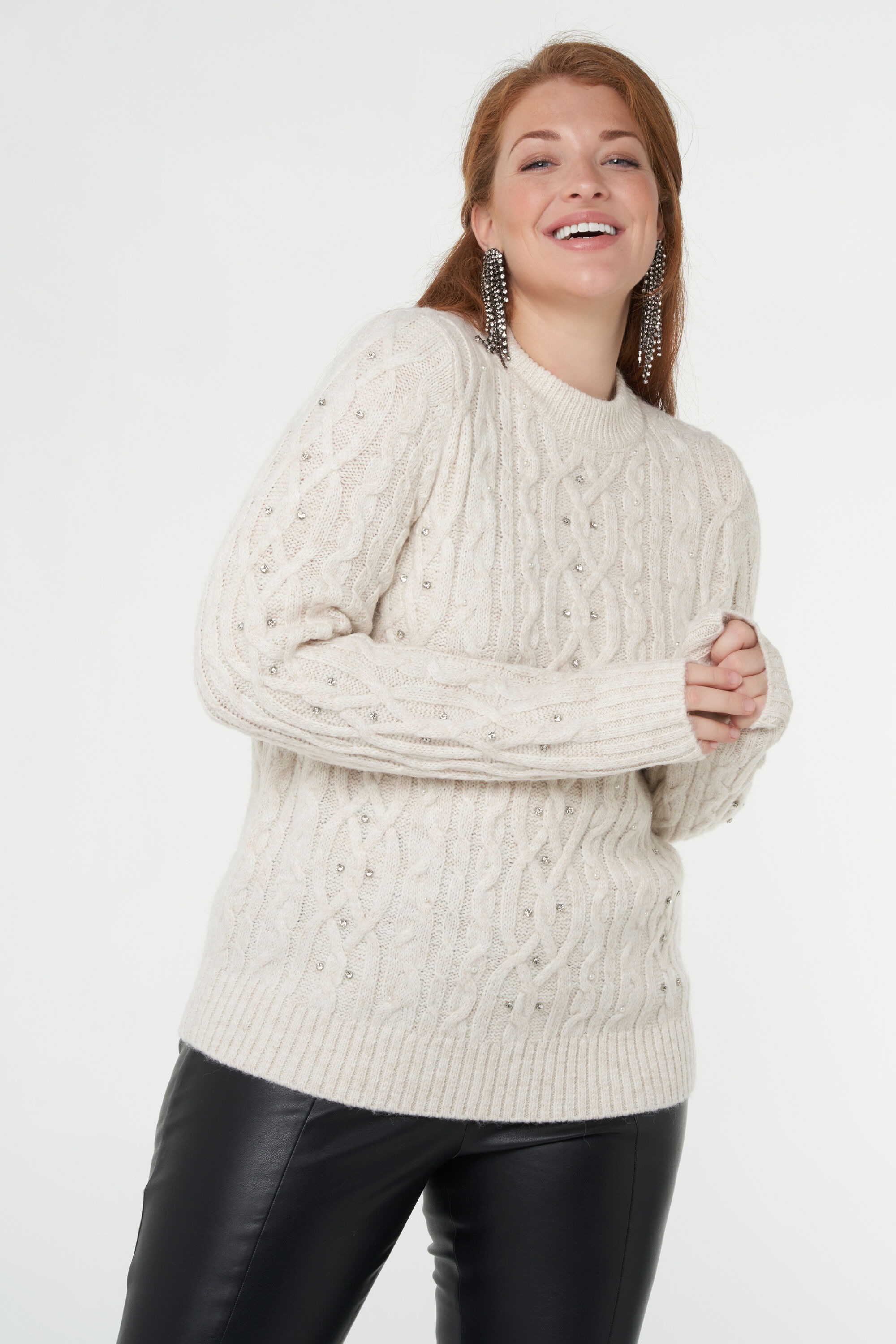 Pull en hotsell maille torsadée