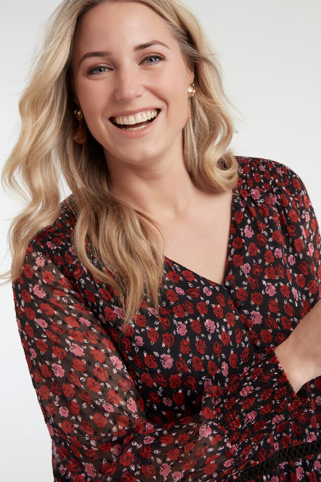 Bloemenjurk met smok details image number 4