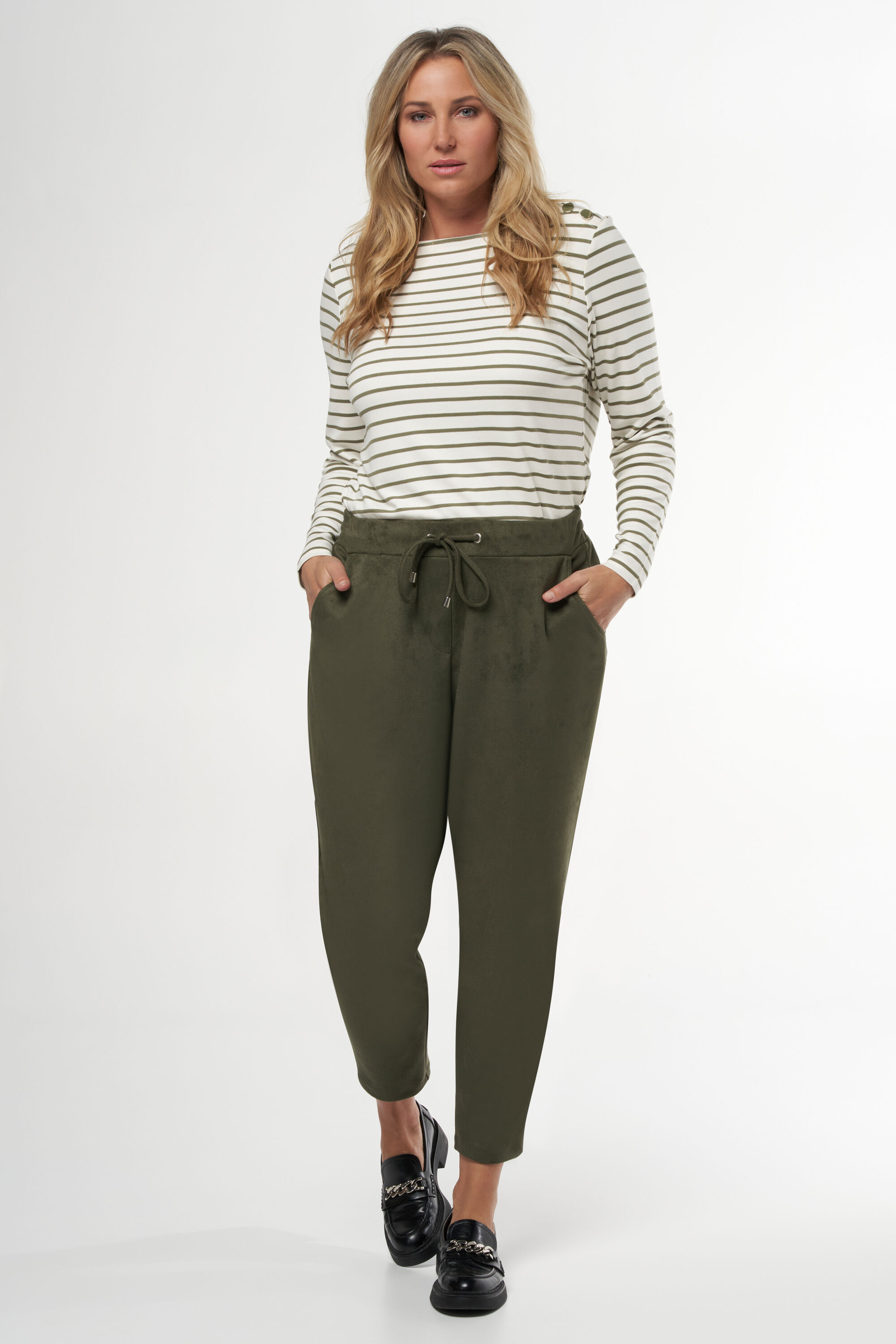 Broek met suedelook image number 6